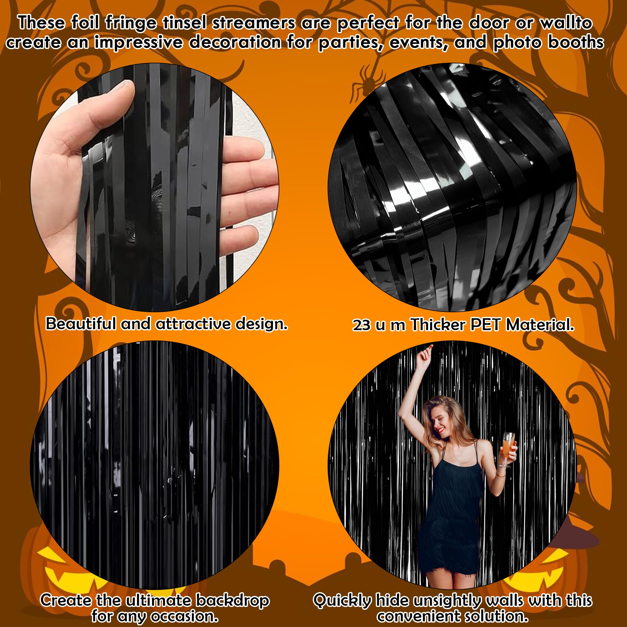 Ohome Halloween Decorations   Halloween Party Decorations | Halloween Backdrop | Halloween Party Favors Supplies   Halloween Bir