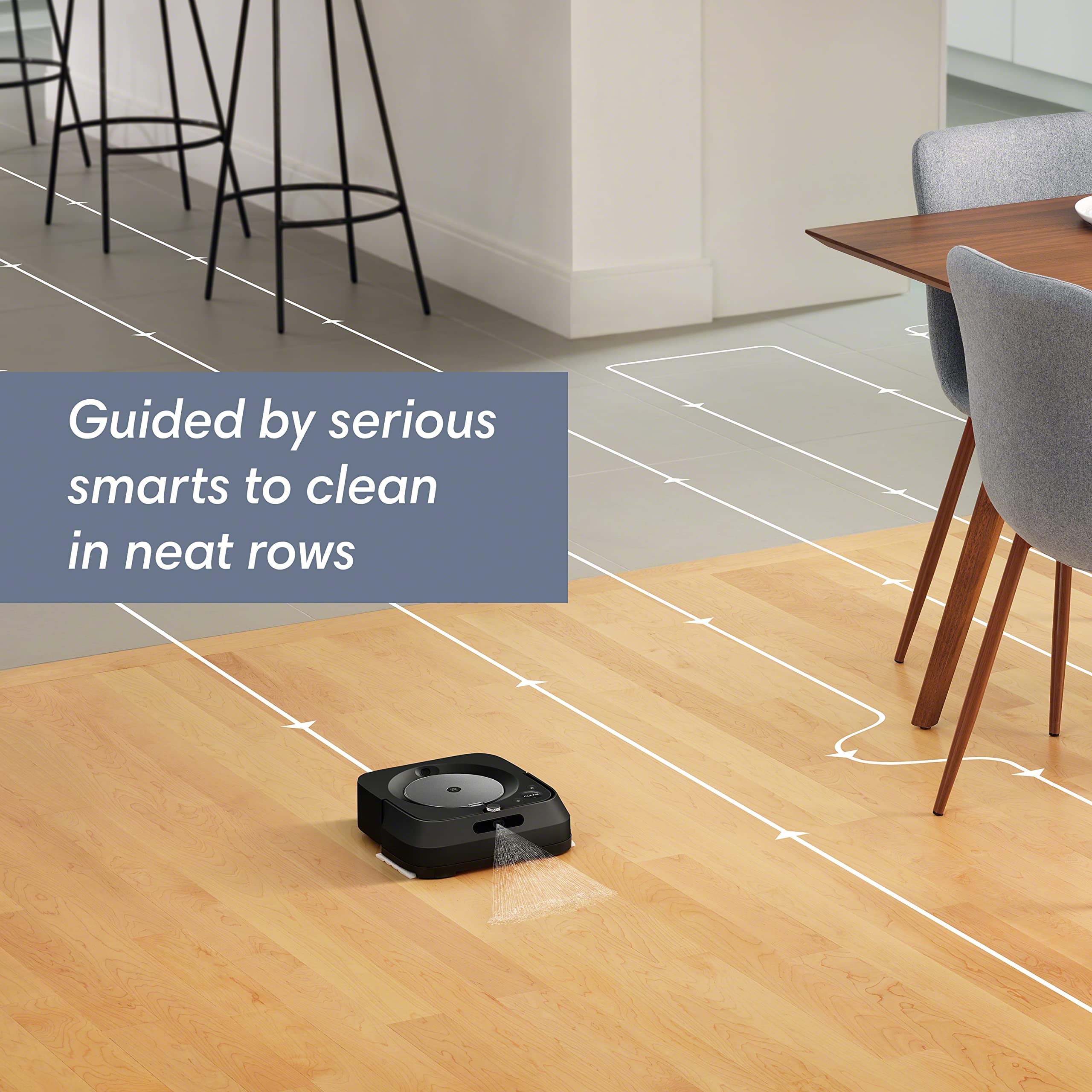 Irobot Braava Jet M6 6113 Ultimate Robot Mop   Wi Fi Connected, Precision Jet Spray, Smart Mapping, Compatible With Alexa, Ideal