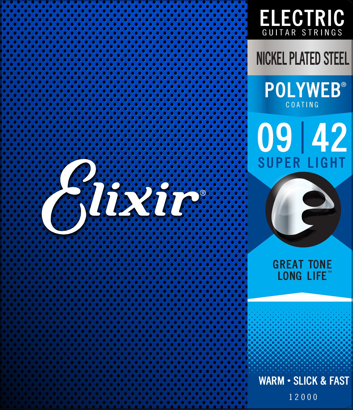 Elixir Strings Electric Guitar Strings W Polyweb Coating, Super Light (009 042)