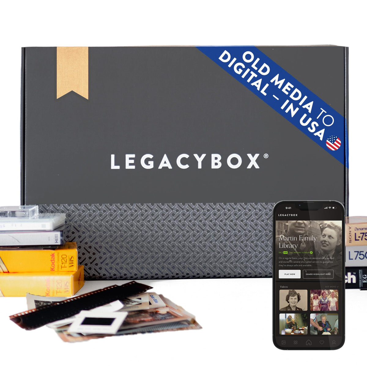 Legacybox 3 Items | Transfer Old Media to Digital | VHS to Digital Con ...