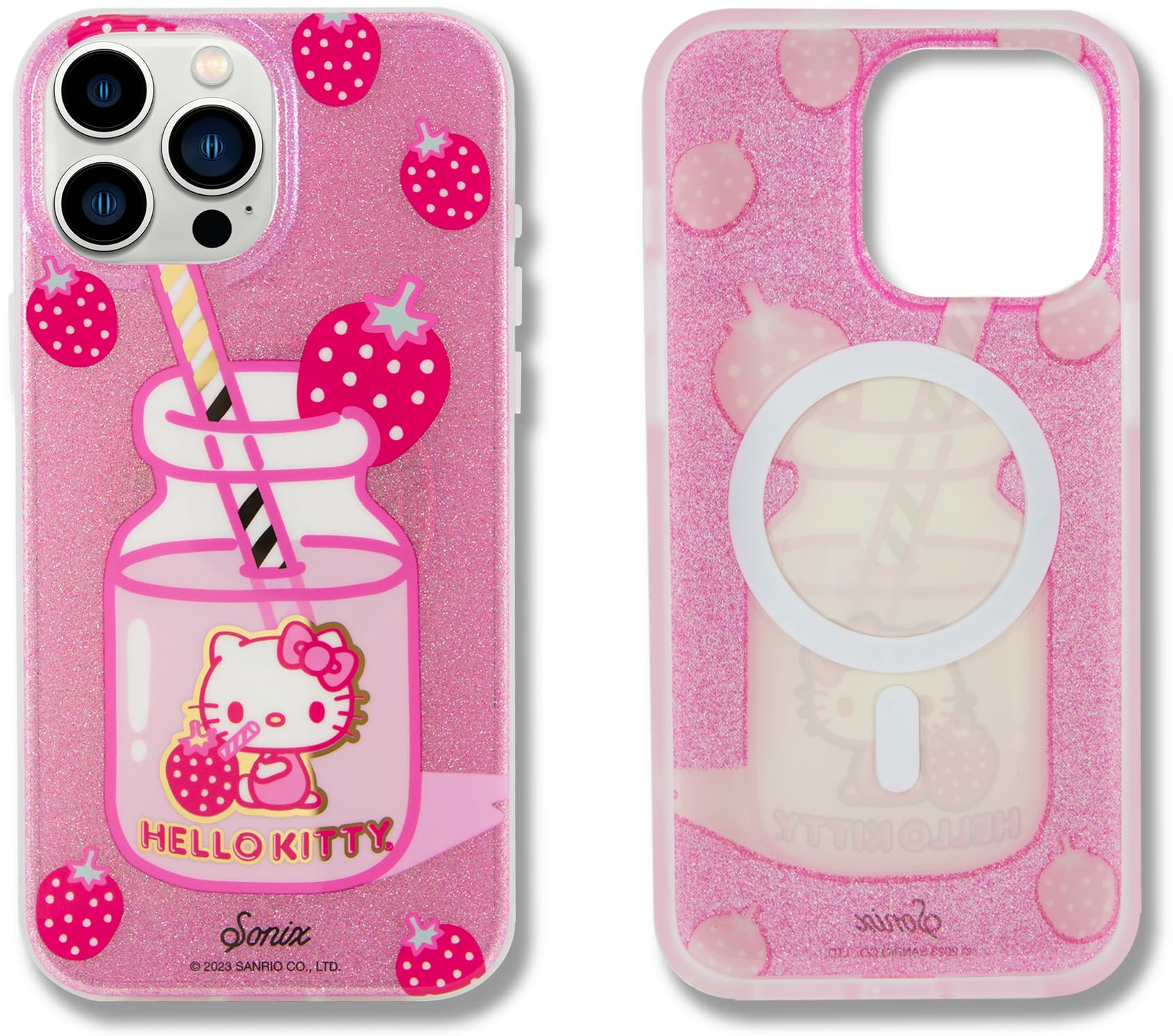 Sonix X Sanrio Case For Iphone 15 Pro Max | Compatible With Magsafe | 10Ft Drop Tested | Hello Kitty Strawberry Milk