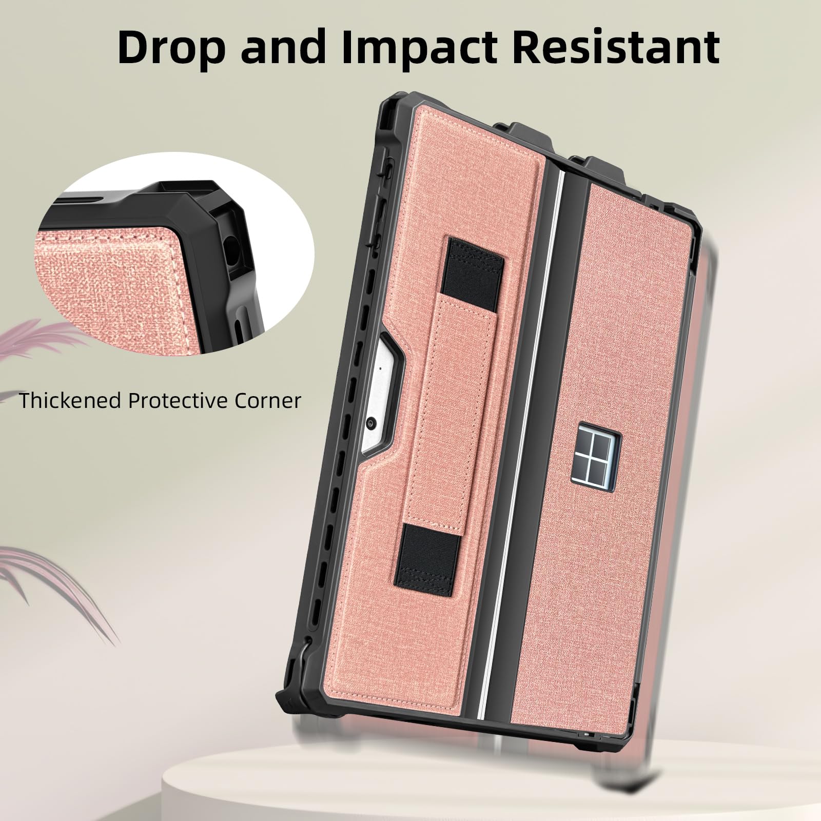 Sssgrgb Case For 12.3'' Microsoft Surface Pro 7+/Pro 7/Pro 6/Pro 5/Pro 4/Pro Lte Protective Rugged Cover Case, With Stylus Pen H