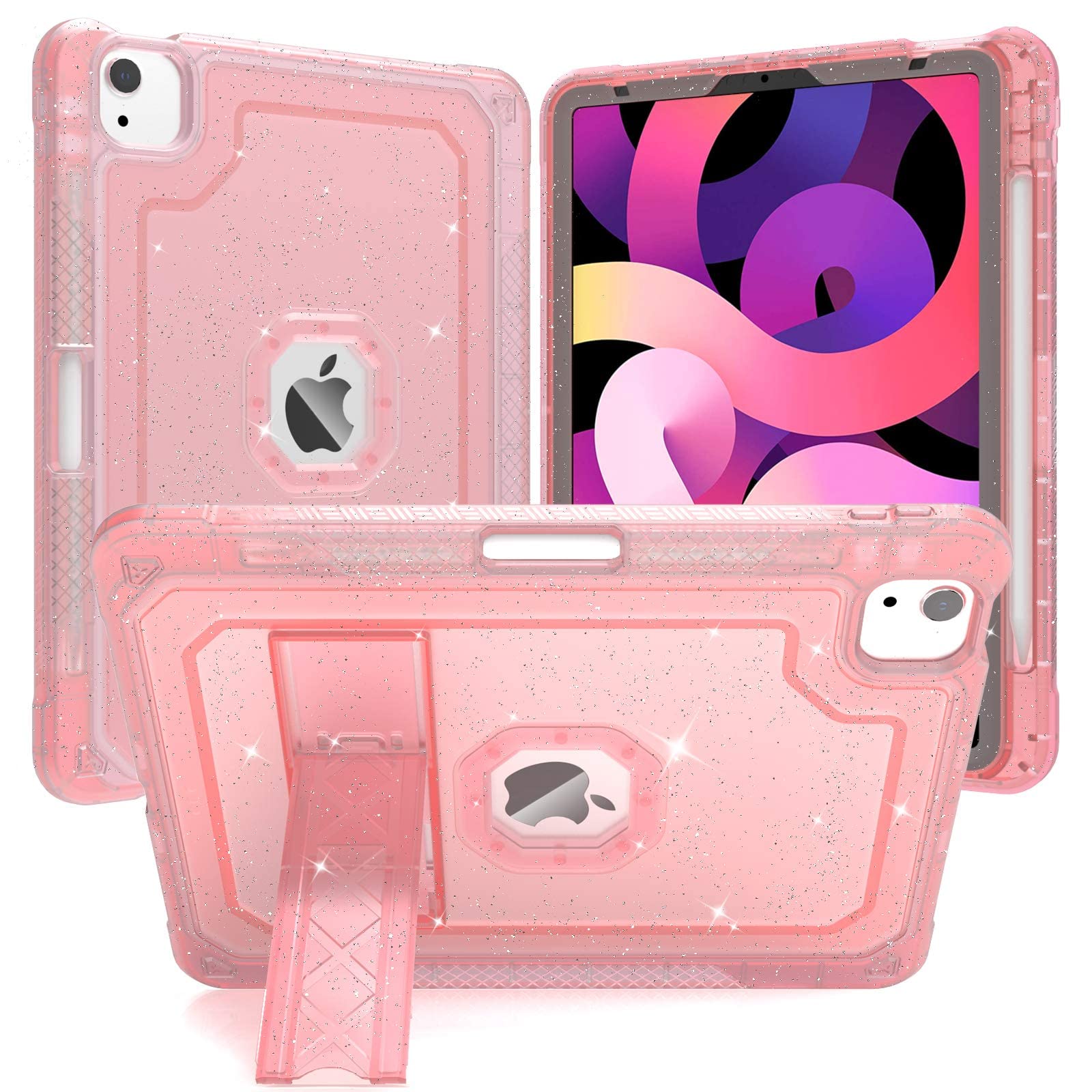 Zonefoker For Ipad Air Case 5Th/ 4Th Generation, Ipad Air 5 Case, Cute Ipad Air 10.9 Inch Case 2022/2020 With Pencil Holder/Stan