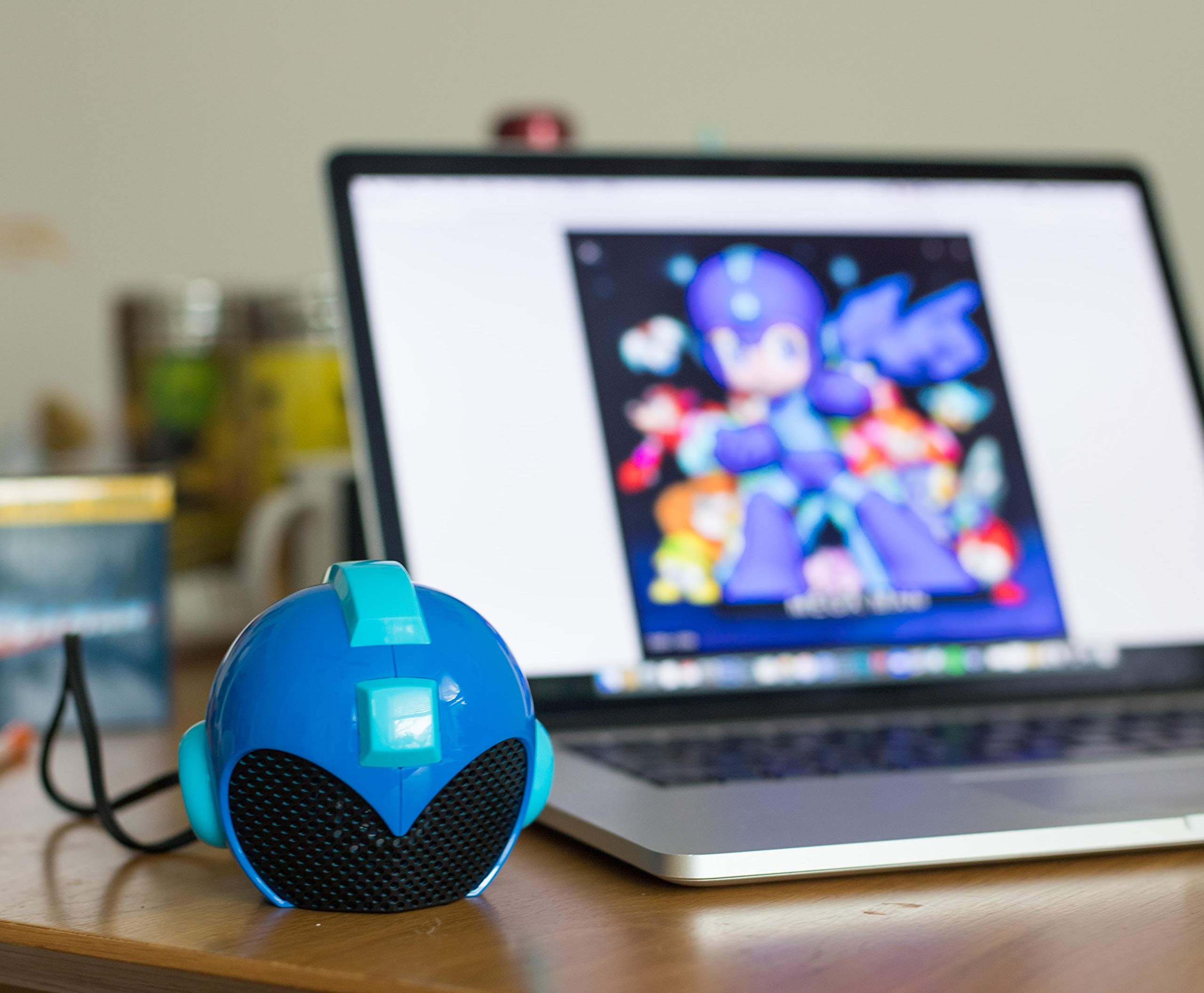 Rockman Mega Man Helmet Themed Usb Powered Wired Multimedia Portable Speaker