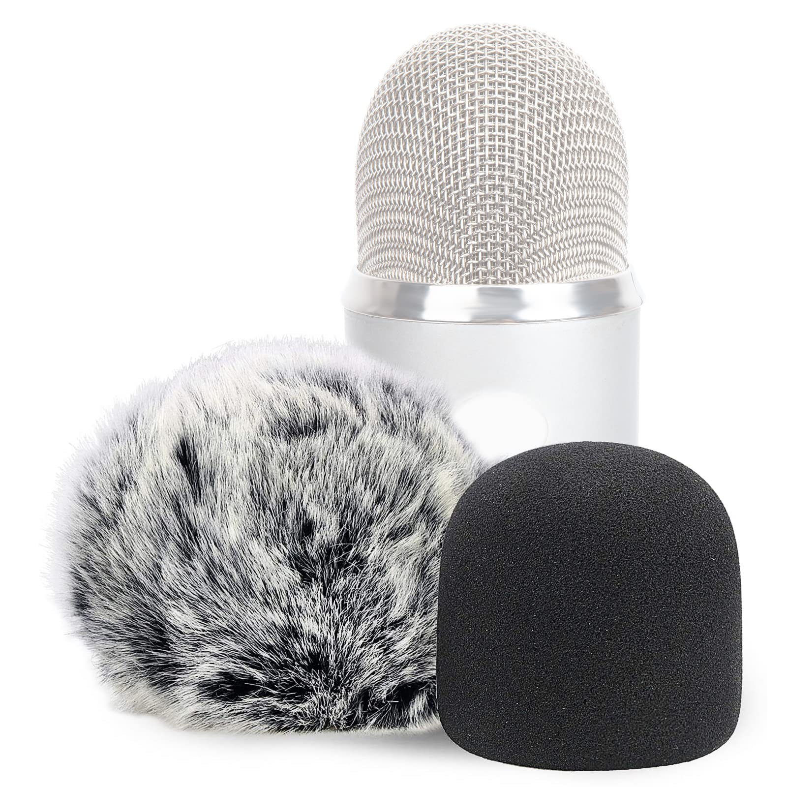 Sunmon Windscreen Muff And Foam For Blue Yeti, Blue Yeti Pro Usb Condenser Microphone, Indoor Outdoor Microphone Windshield 2 Pa