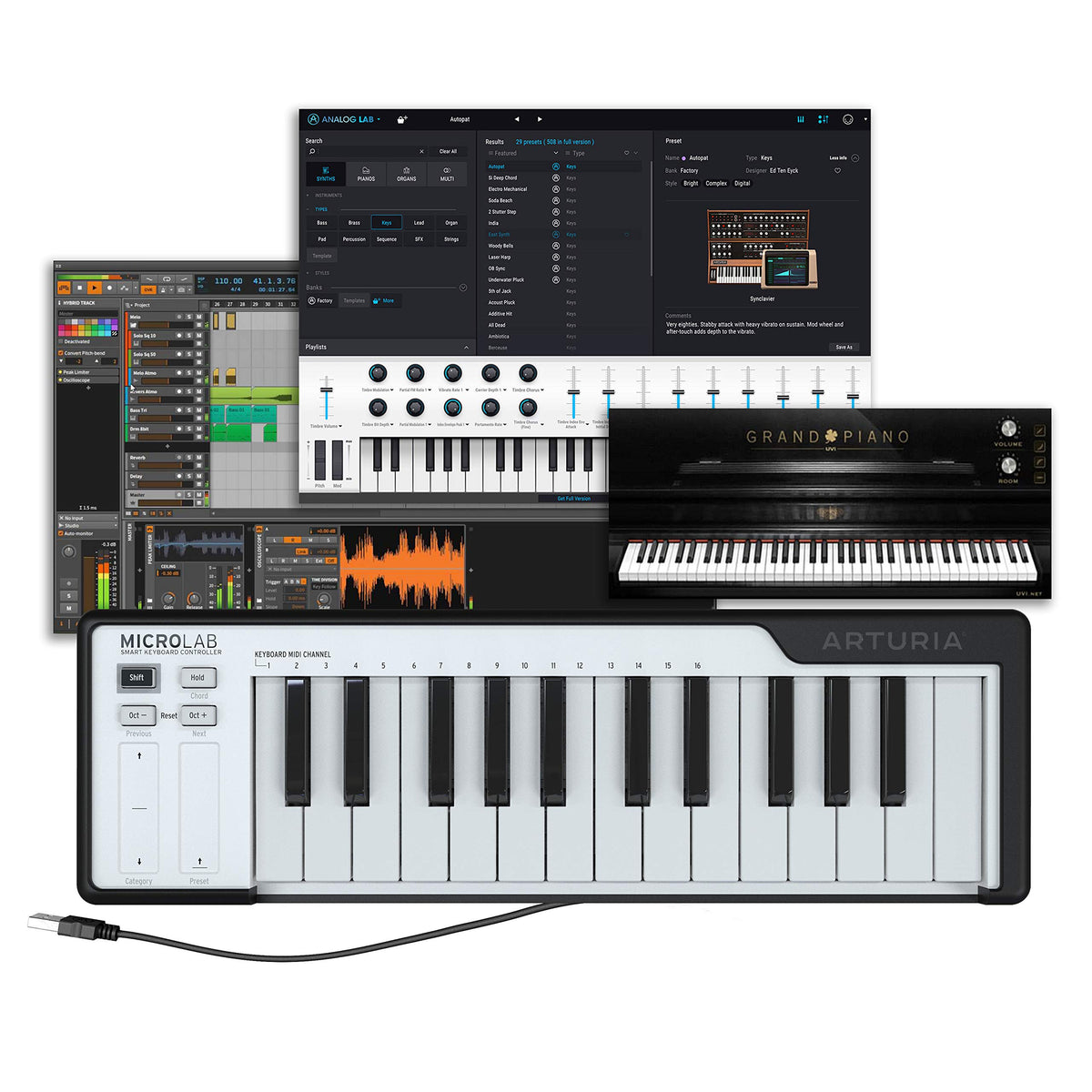 Arturia Microlab 25 Key Usb Midi Keyboard Controller
