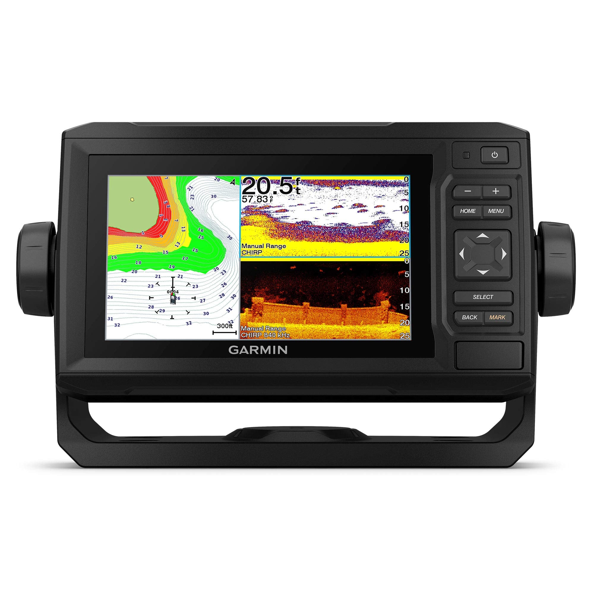 Garmin Echomap Uhd 63Cv, Keyed Chartplotter With U.S. Lakevu G3 And Gt24Uhd-Tm Transducer