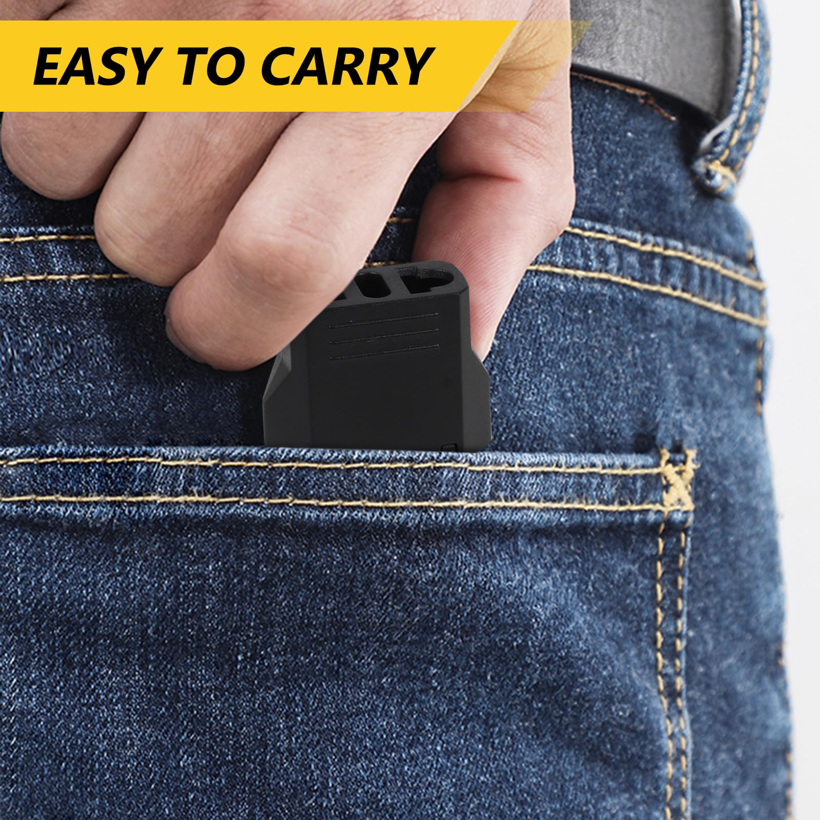 6 Pack European To Us Plug Adapter, Travel Small European To American Outlet Plug Adapter, European Plug Adapter To Usa Power Co