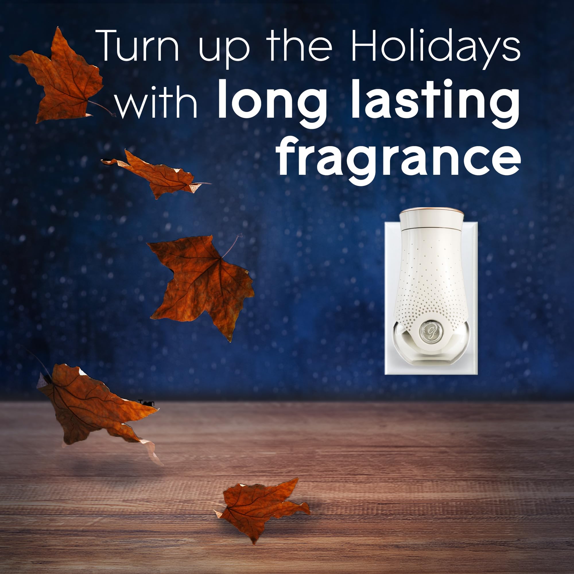 Glade Plugins Refills Air Freshener, Scented And Essential Oils For Home And Bathroom, Fall Night Long, 1.34 Oz, 2 Count