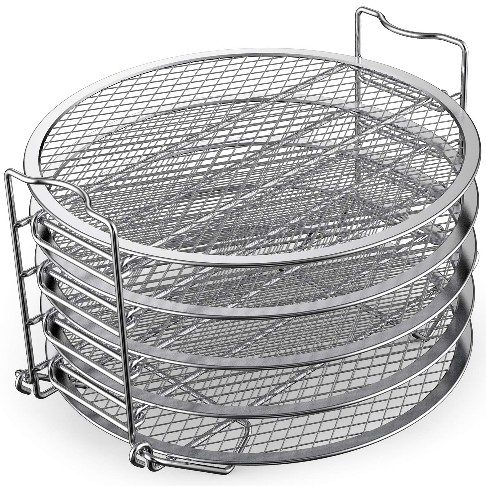 Sicheer Dehydrator Rack Stainless Steel Stand Accessories Compatible With Ninja Foodi Pressure Cooker And Air Fryer 6.5 And 8 Qt