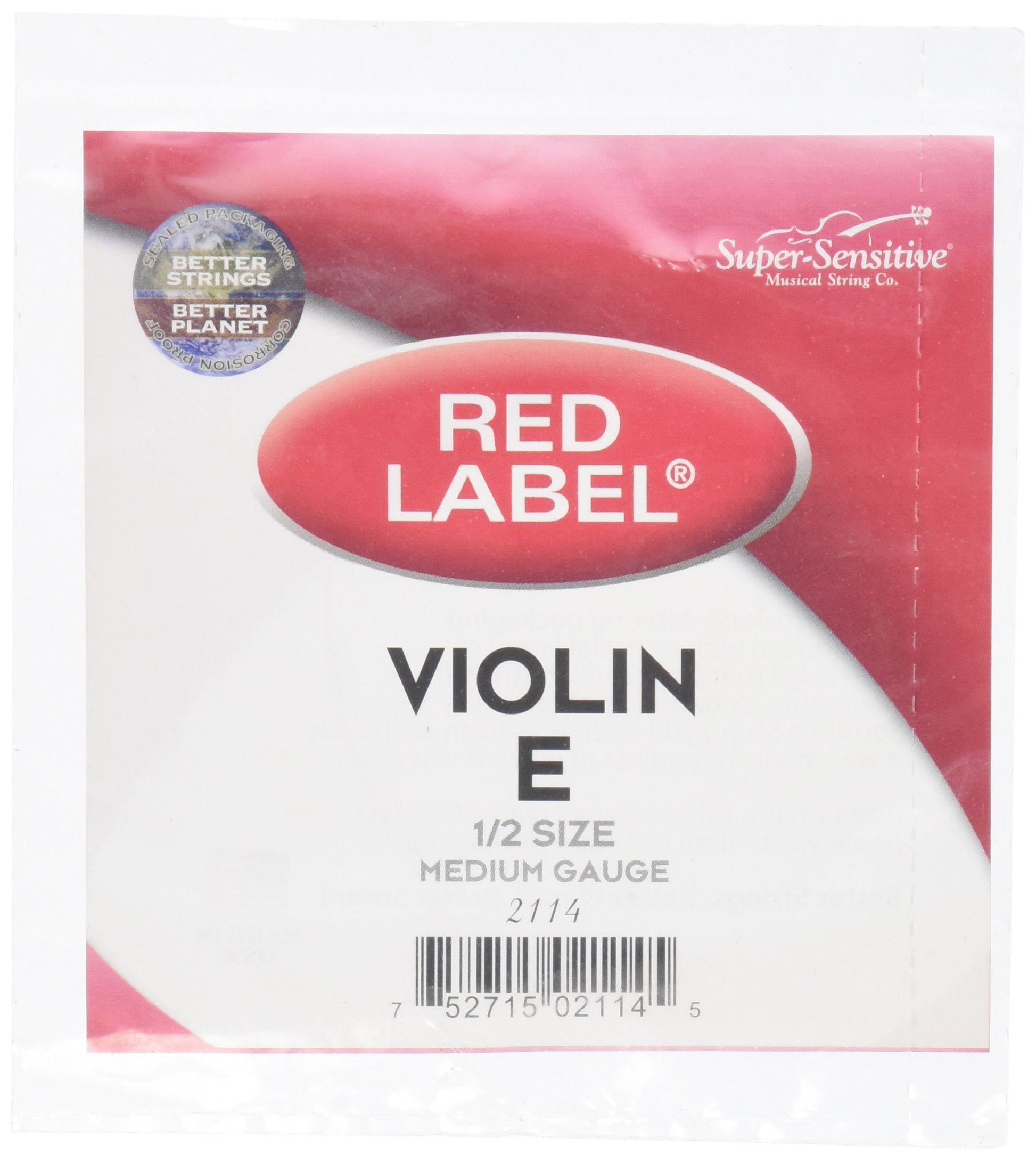 Super Sensitive 2114 Coated Steel Violin Strings, Custom