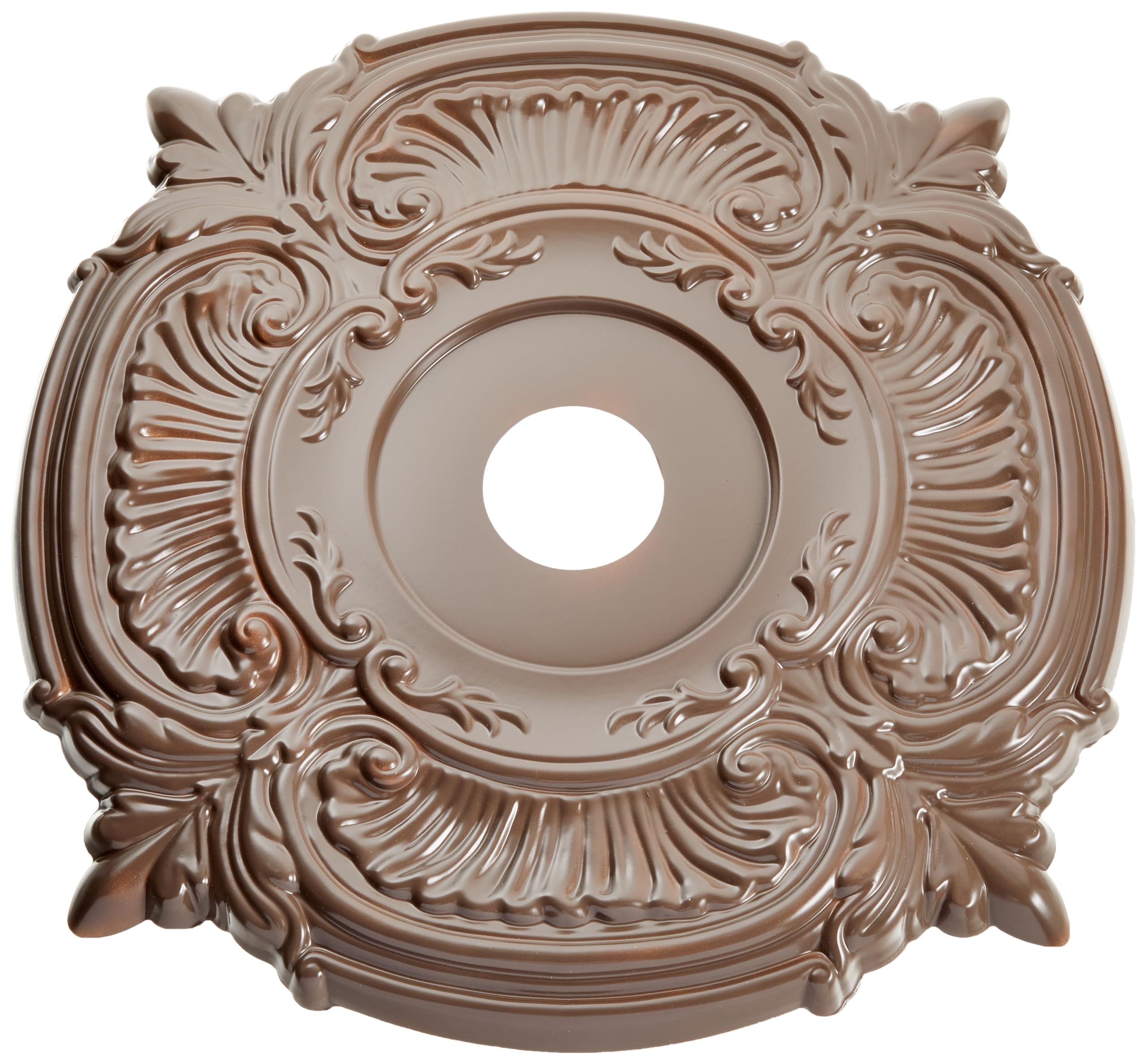 22OD x 3 1/2ID x 1P Attica Thermoformed PVC Ceiling Medallion (Fits Canopies up to 7 3/4), UltraCover Satin London Grey