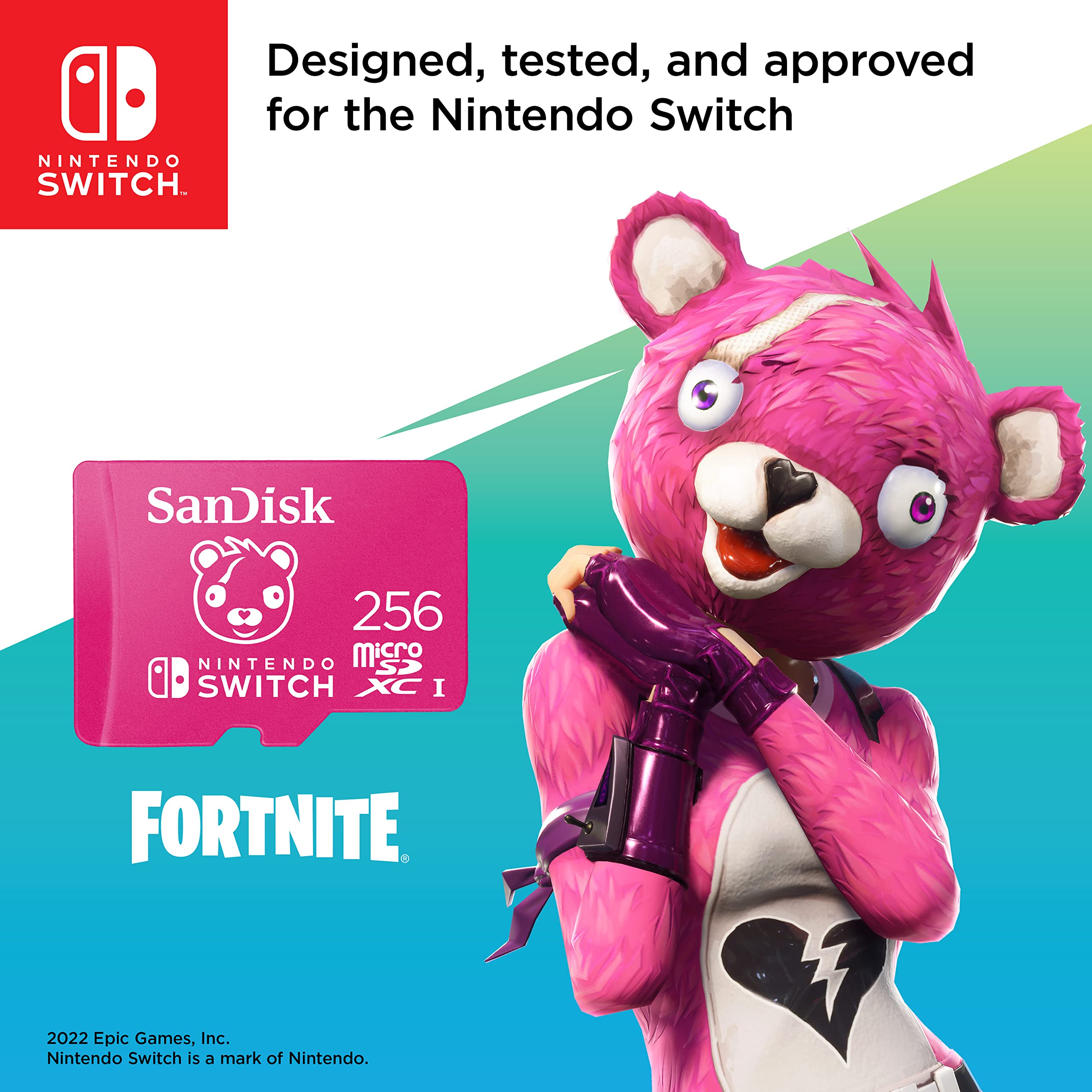 Sandisk 256Gb Microsd Card, Licensed For Nintendo-Switch - Made For Nintendo-Switch 1, Oled, And Lite - Sdsqxao-256G-Gnczn