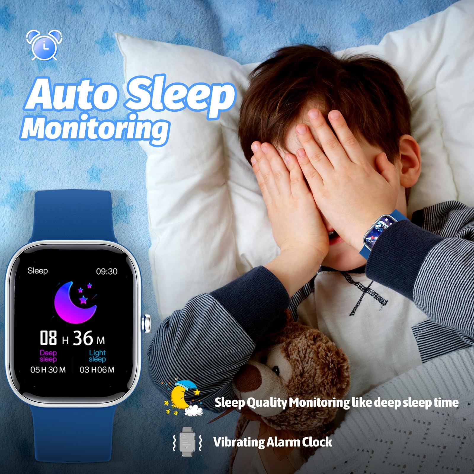 Smart Watch For Kids Fitness Tracker No Phone/App Needed,19 Sport Mode,1.5 '' Diy Dial,Ip68 Waterproof,Sleep Monitor,Pedometers,