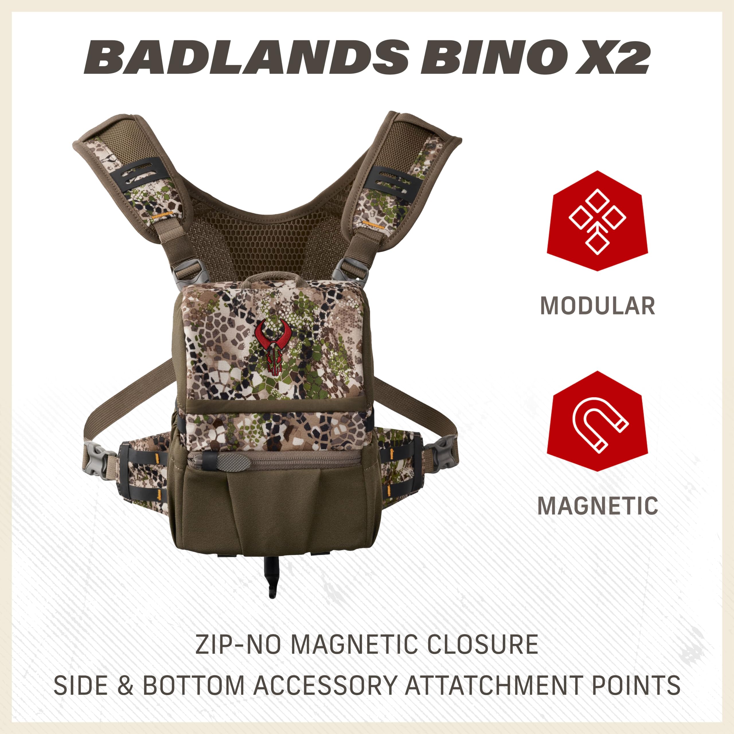 Badlands Bino X2 | Modular Binocular Harness System For Optimal Performance And Durability, Approach, Small