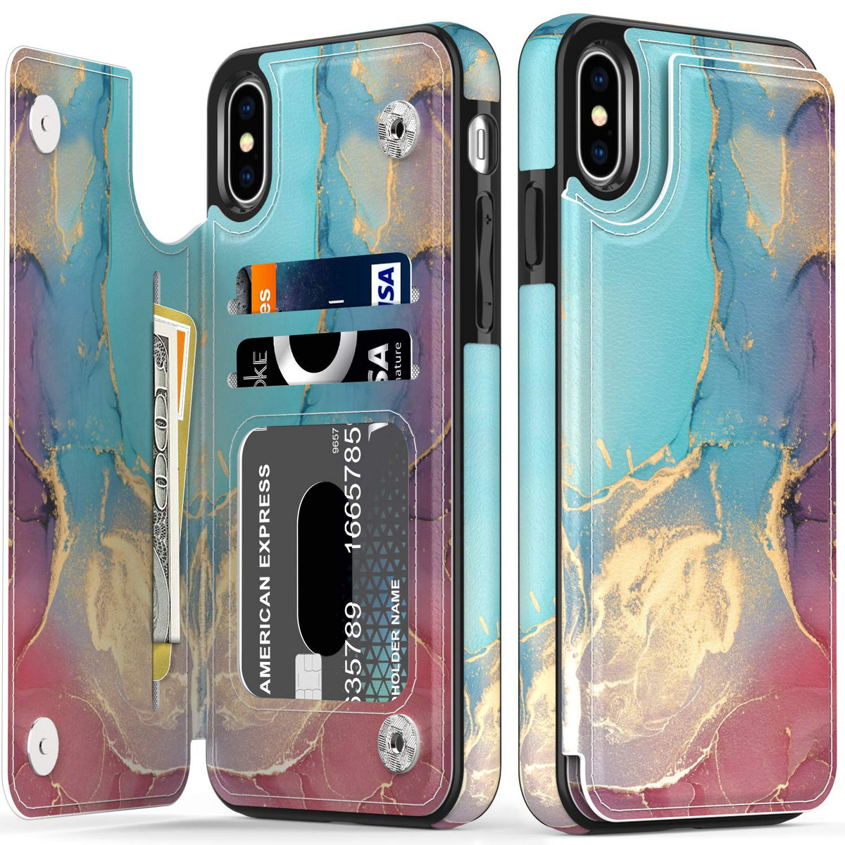 Leto Galaxy S20 Fe Case,Luxury Flip Folio Leather Wallet Case Cover With Fashion Designs For Girls Women,Card Slots,Protective P
