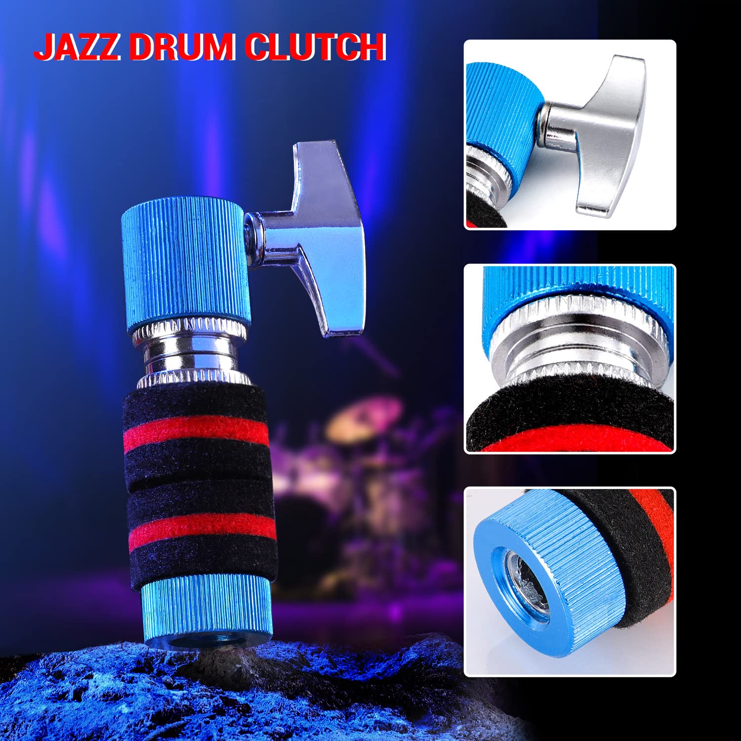 Facmogu Standard Hi Hat Clutch 7Mm, Aluminum Hi Hat Clutch Drum Clutch For Cymbal Stand, Hi Hat Cymbal Clutch Jazz Drum Clutch C