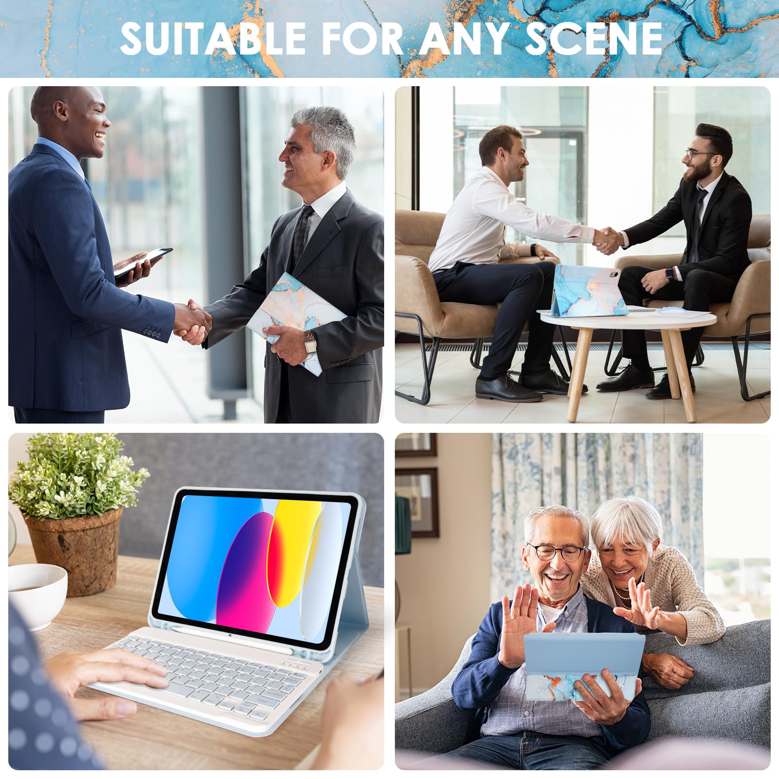 Lama Keyboard Case With Mouse For Ipad (A16) 11Th Gen 2025 /10Th Gen 2022, Magnetic Case With Keyboard For Ipad 11-Inch (A16) 11