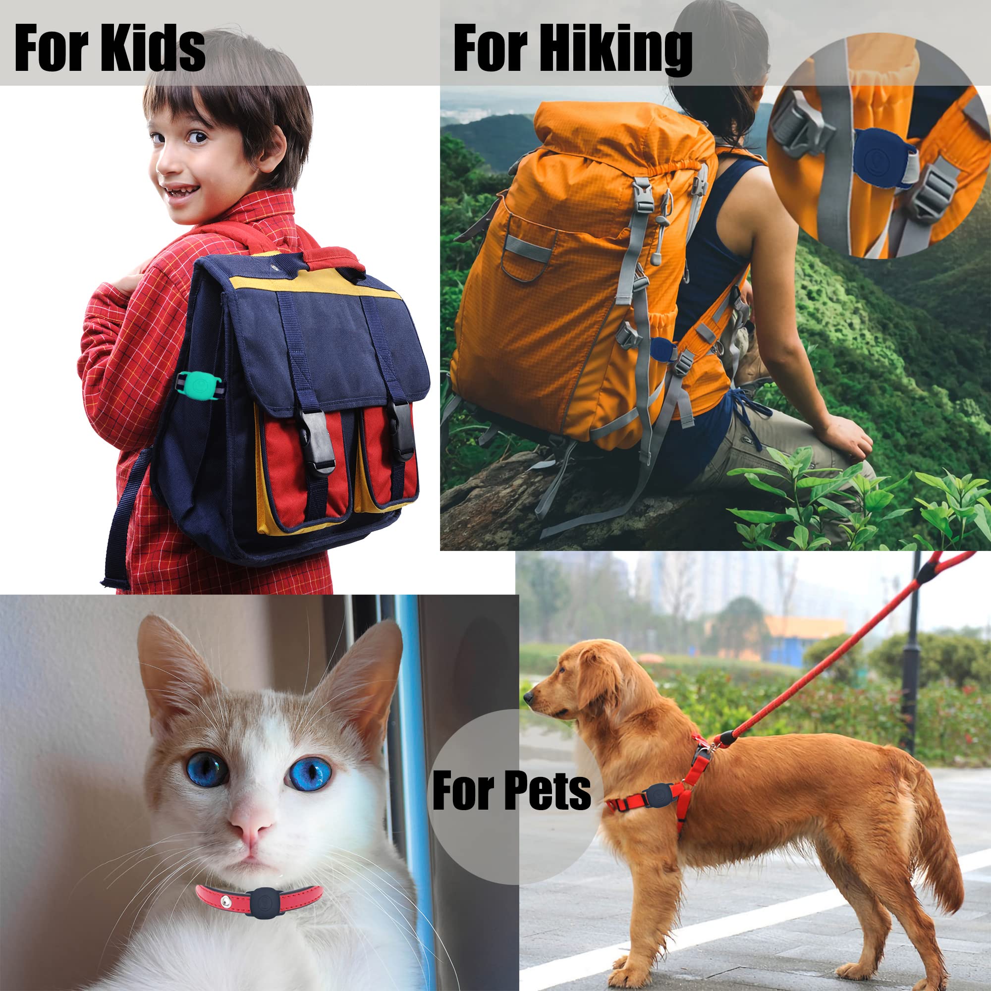 Lofekea Sillicone Case For Galaxy Smarttag, 2 Pack Samsung Smarttag+Plus Finder Tracker Holder For Dog Pet Collar, Secure Holder