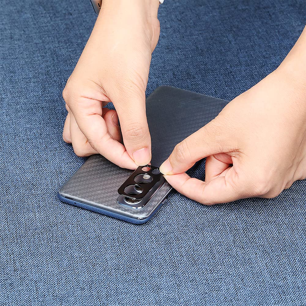 Ibywind Screen Protector For Oneplus Nord 2 5G,With 2Pcs Tempered Glass,1Pc Camera Lens Protector,1Pc Backing Carbon Fiber Film