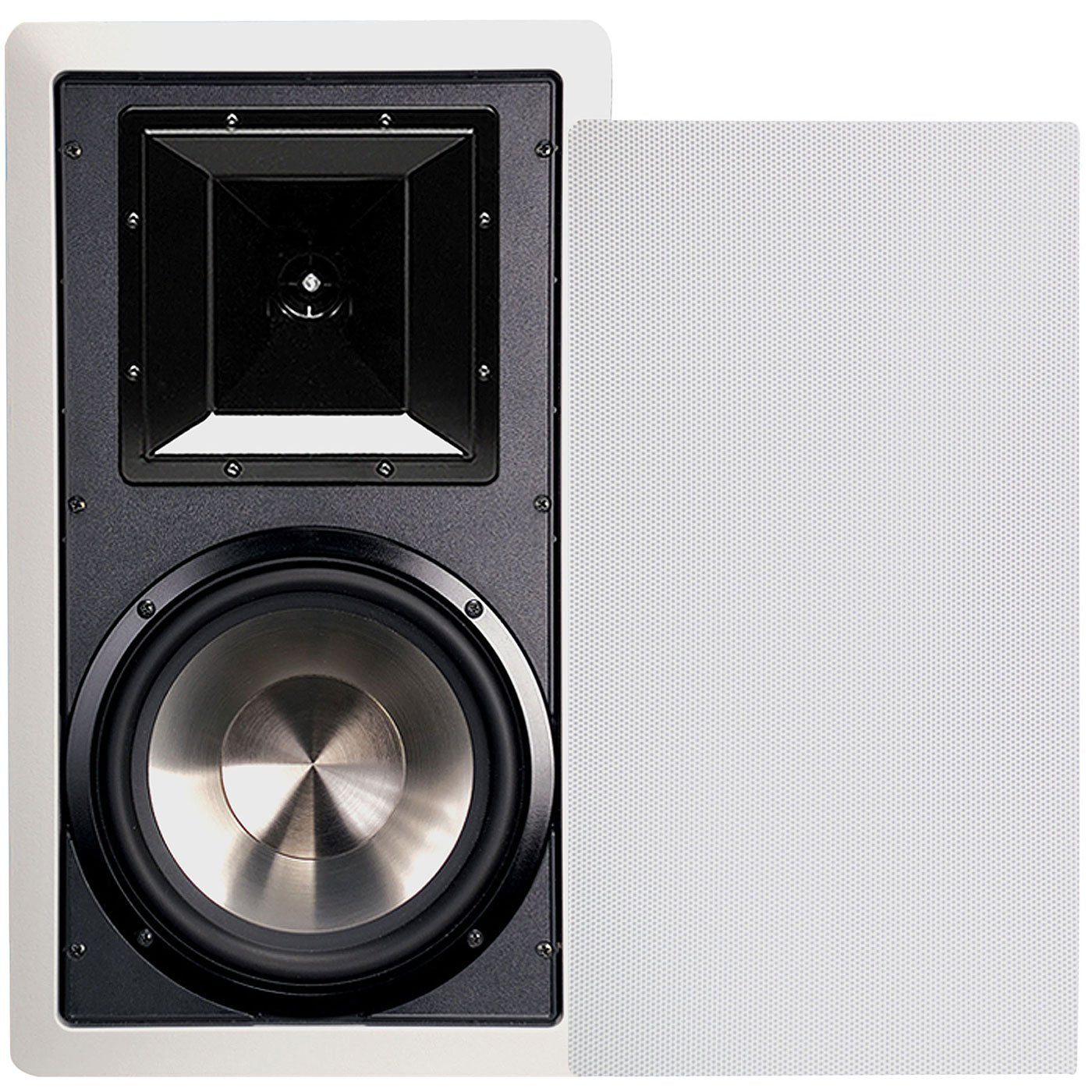 Bic America Fh8 W 8 Inch 175 Watt In Wall 2 Way Speakers With Mid/High Frequency Horns,White