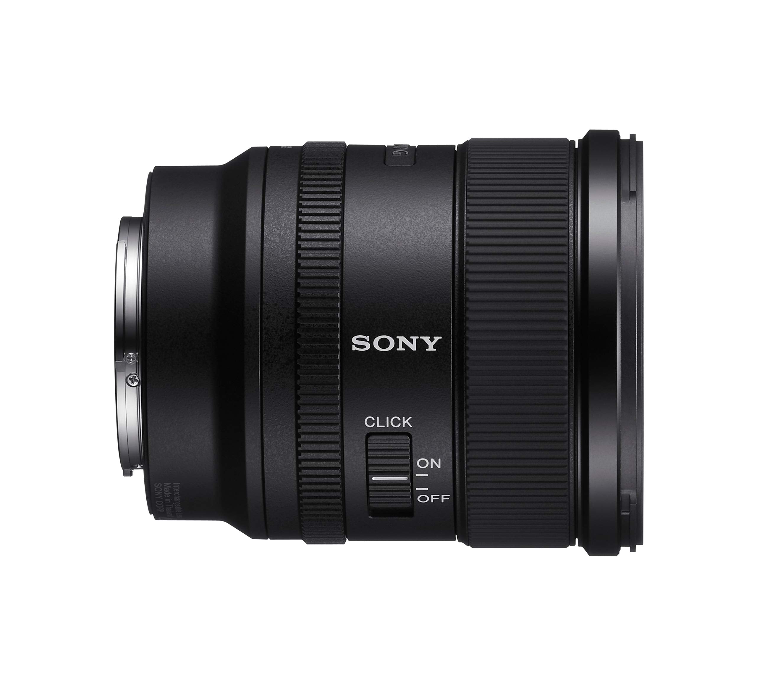Sony FE 20mm F1.8 G Full Frame Large Aperture Ultra Wide Prime Angle G Lens, Model: SEL20F18G,Black