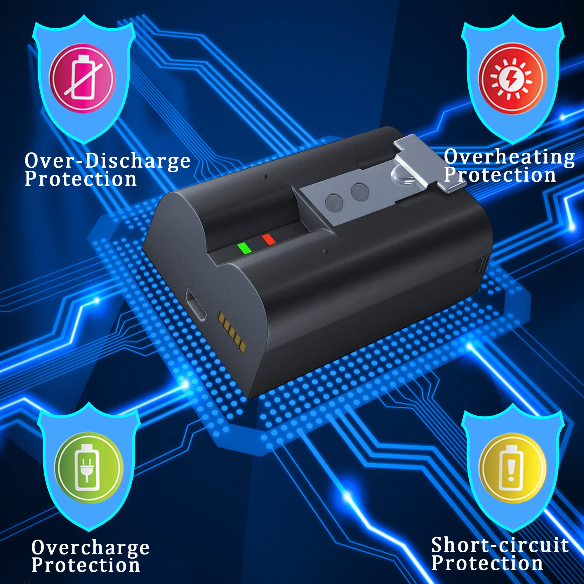 2Sets Battery And Usb Charging Station,Battery Is Compatible With Ring Doorbell, For Video Doorbell 2/3 And Spotlight Cam Batter