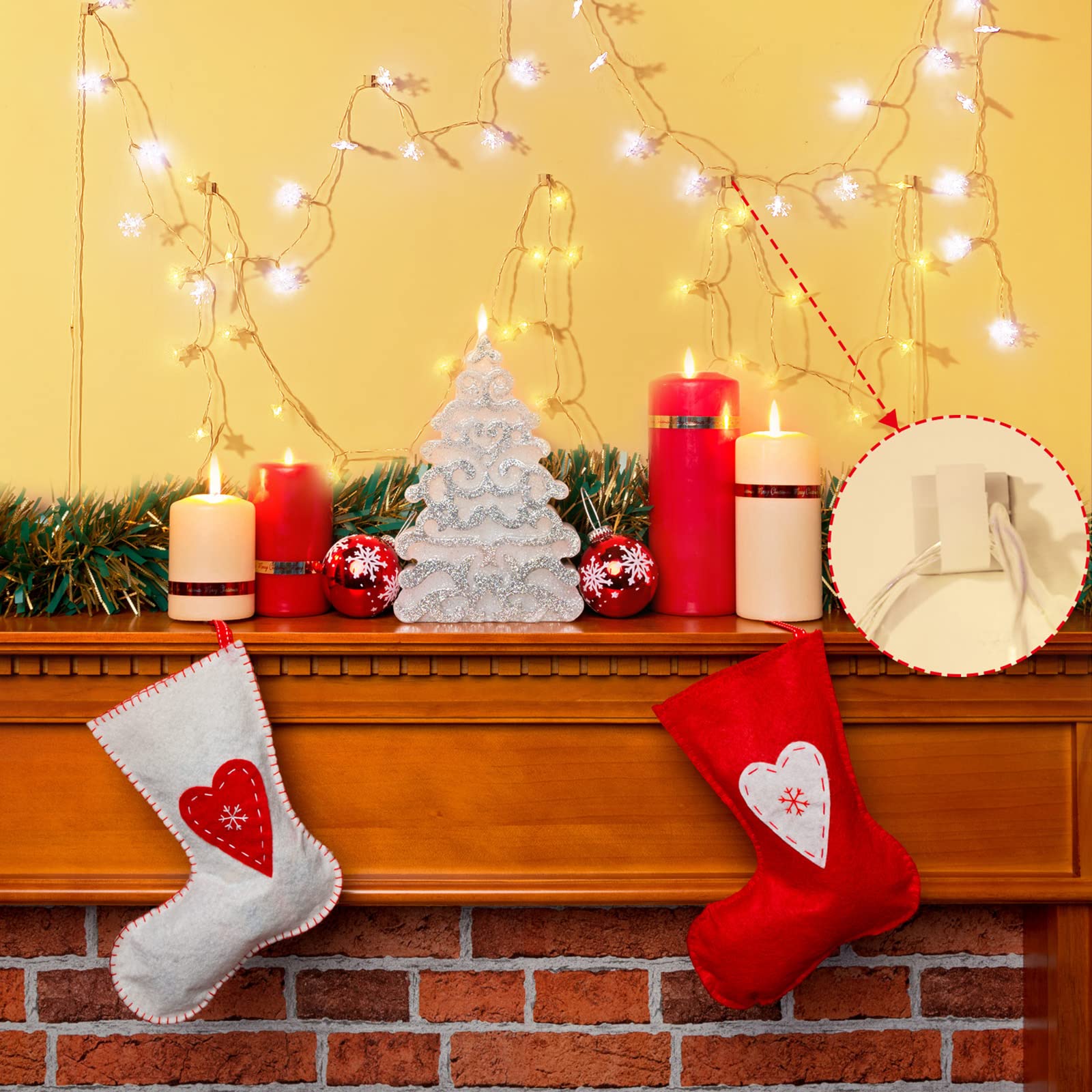 Blulu Pack Of 100 Mini Outdoor Cable Clips With Adhesive Tapes, Light Clips, Decoration Clips, Self Adhesive Hooks, Wire Holder