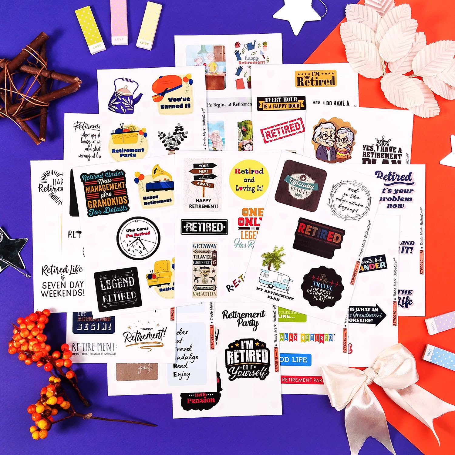 100Pcs Funny Retirement Stickers And Laptop Decals   Retirement Party Favors, Decorations, Supplies 2024   Retirement Gifts For