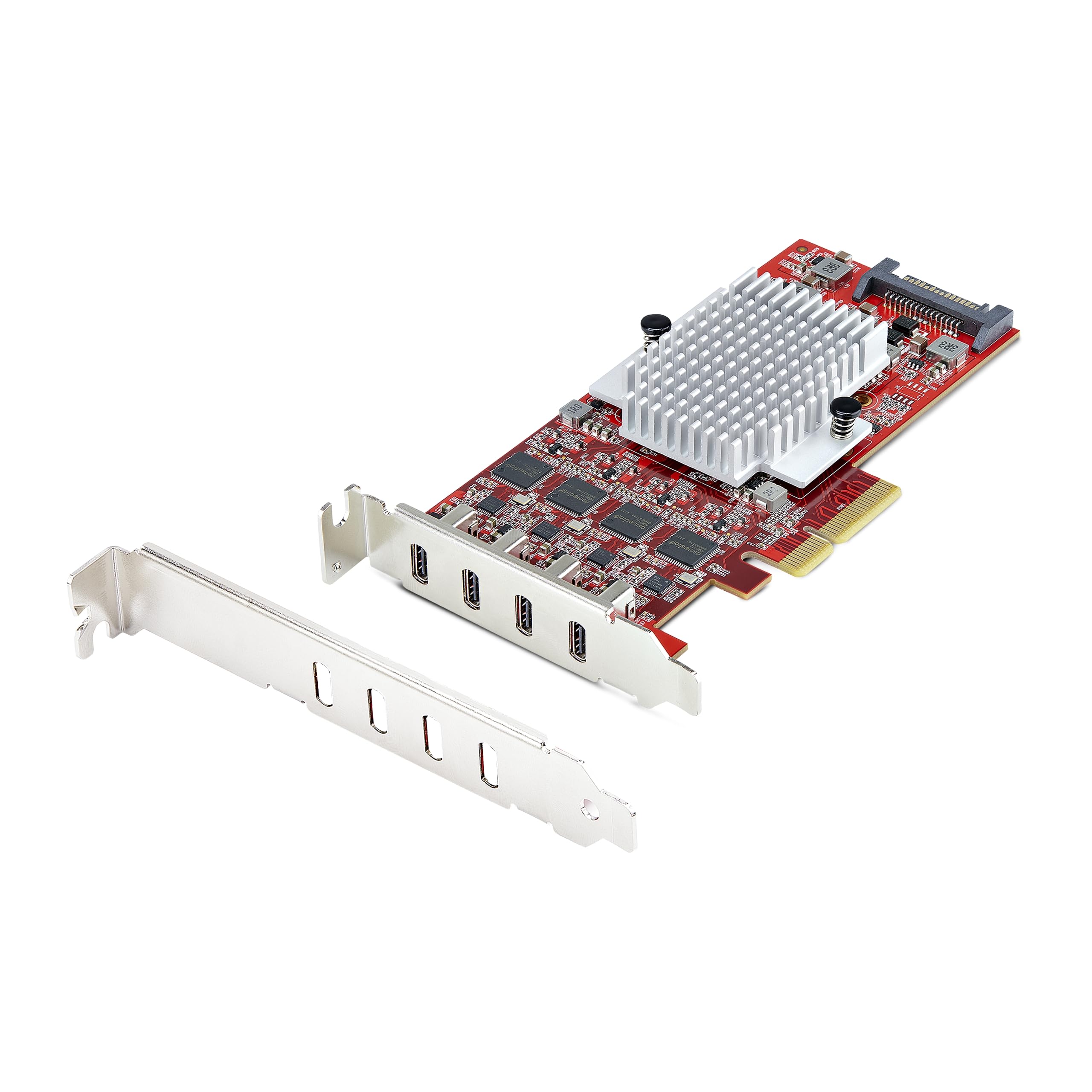 4-Port Usb Type-C Pcie Card, Usb 3.2 10Gbps, Usb-C Pci Express 3.0 Expansion Car