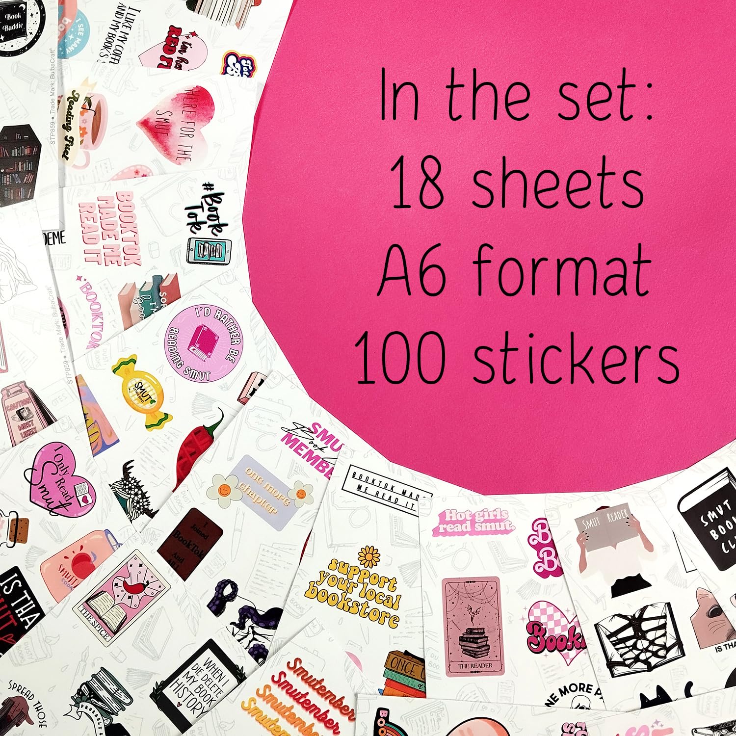 100Pcs Smu_Tty Book Stickers   Spicy Book Stickers For Kind Le, Book Tok Stickers, Bookish Stickers For Adults, Dark Romance Boo