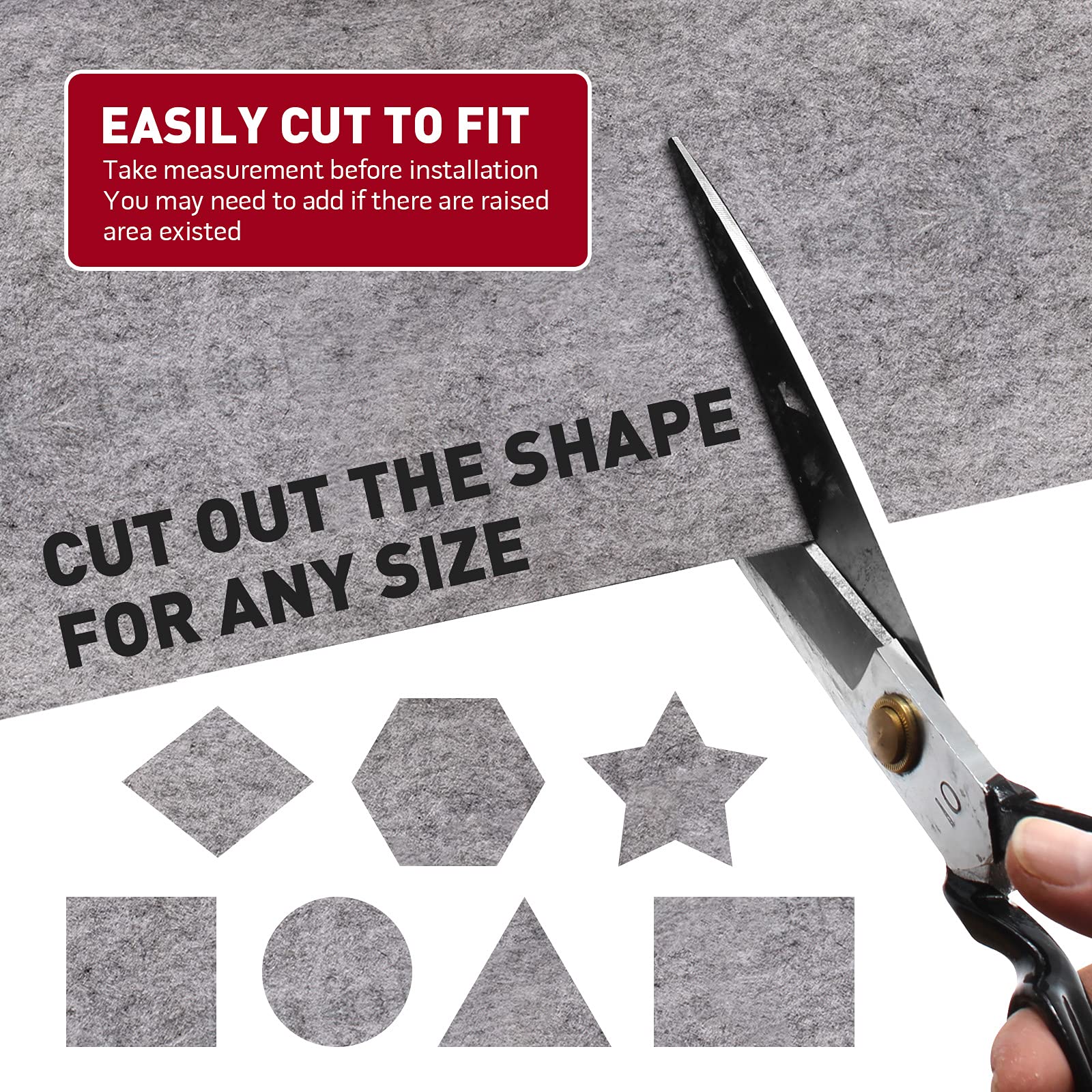 Modigt Gray   Underfelt Carpet For Speaker Sub Box Carpet, Trunk Liner, Truck, Boat Aaaa Grade (40'' X 70'')