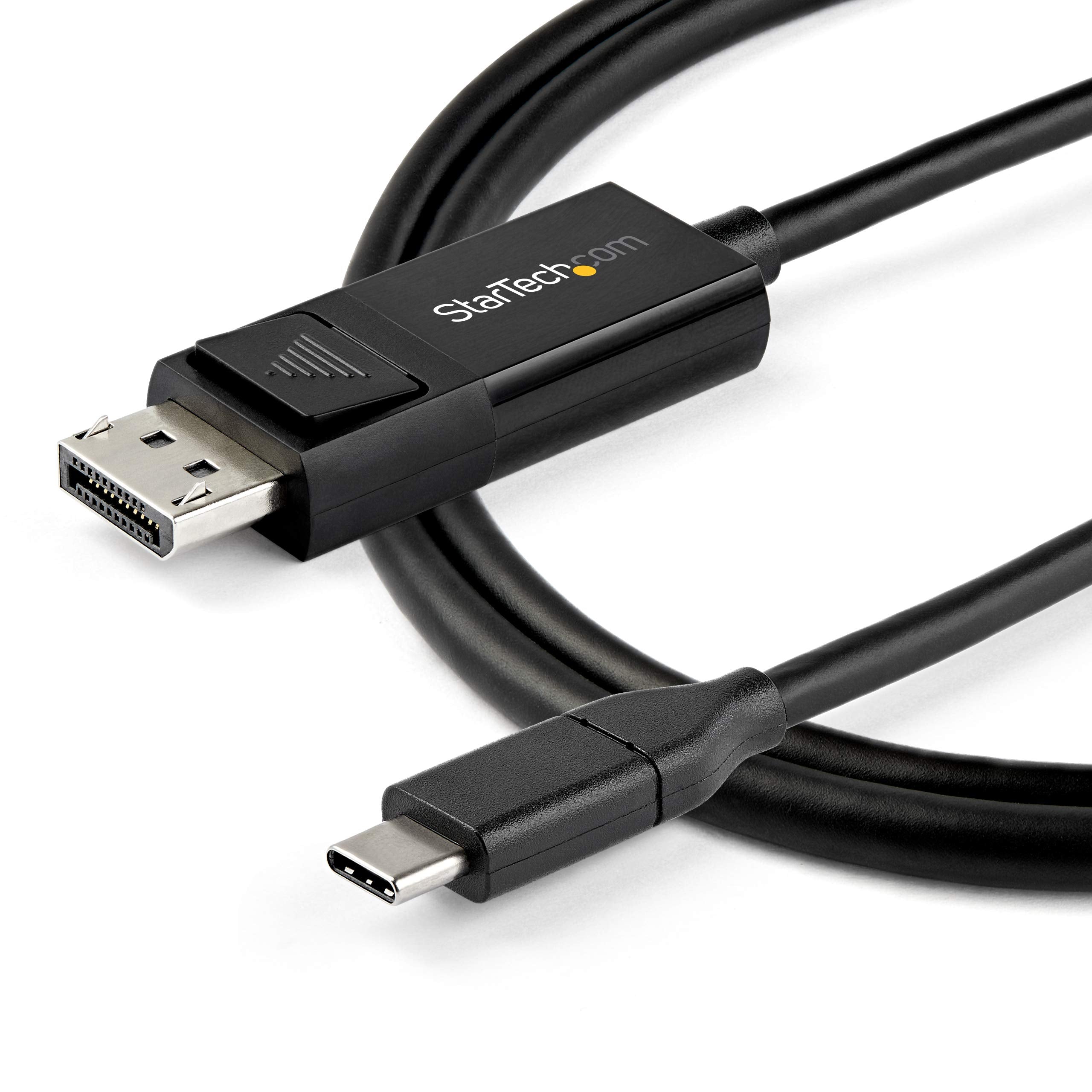 Startech.Com 6Ft (2M) Usb C To Displayport 1.4 Cable 8K 60Hz4K   Bidirectional Dp To Usb C Or Usb C To Dp Reversible Video Adapt