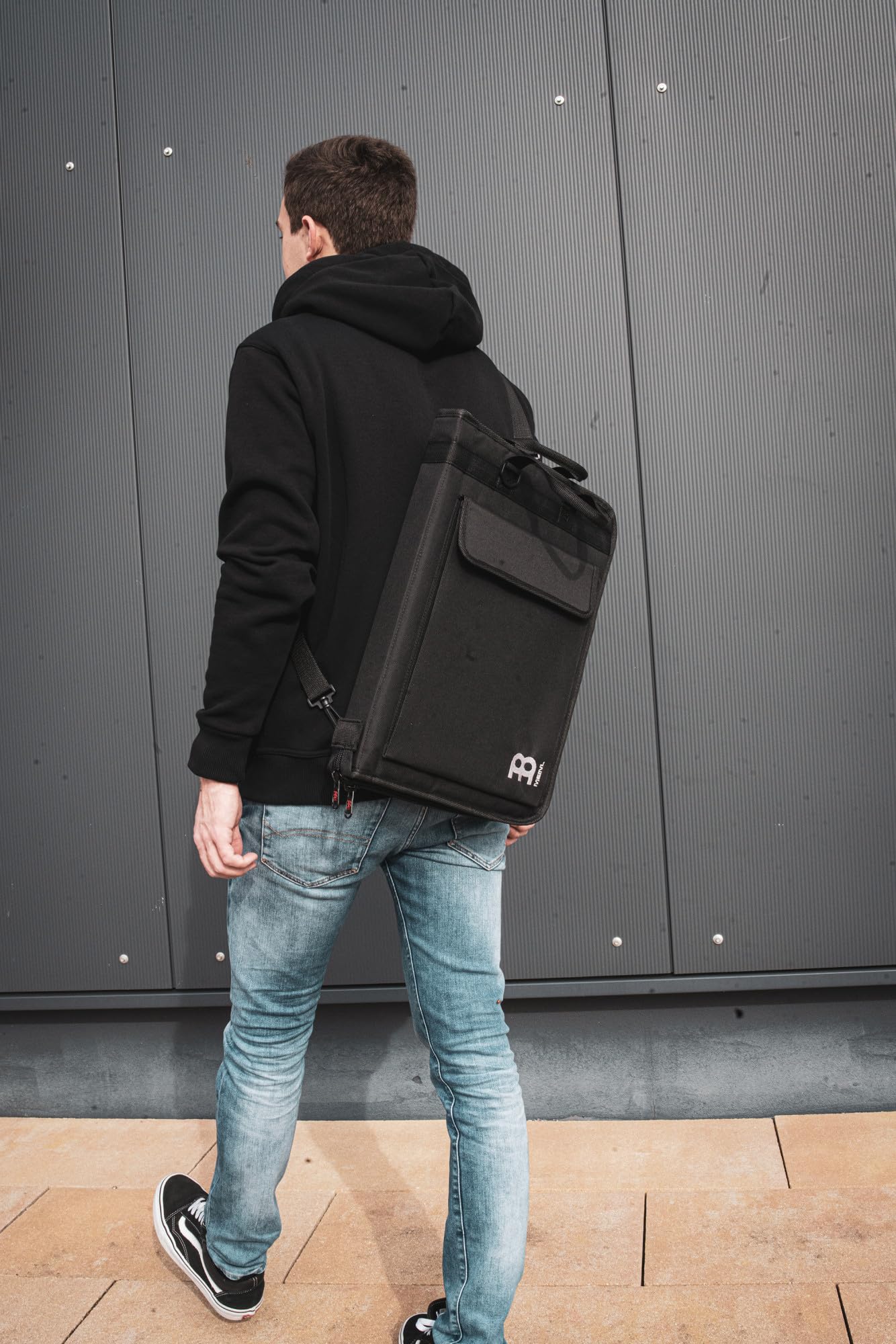 Meinl Cymbals Stick Professional Drumstick Sling Bag With Extra Wide Shape And Body Strap   Includes Floor Tom Hooks   Also For