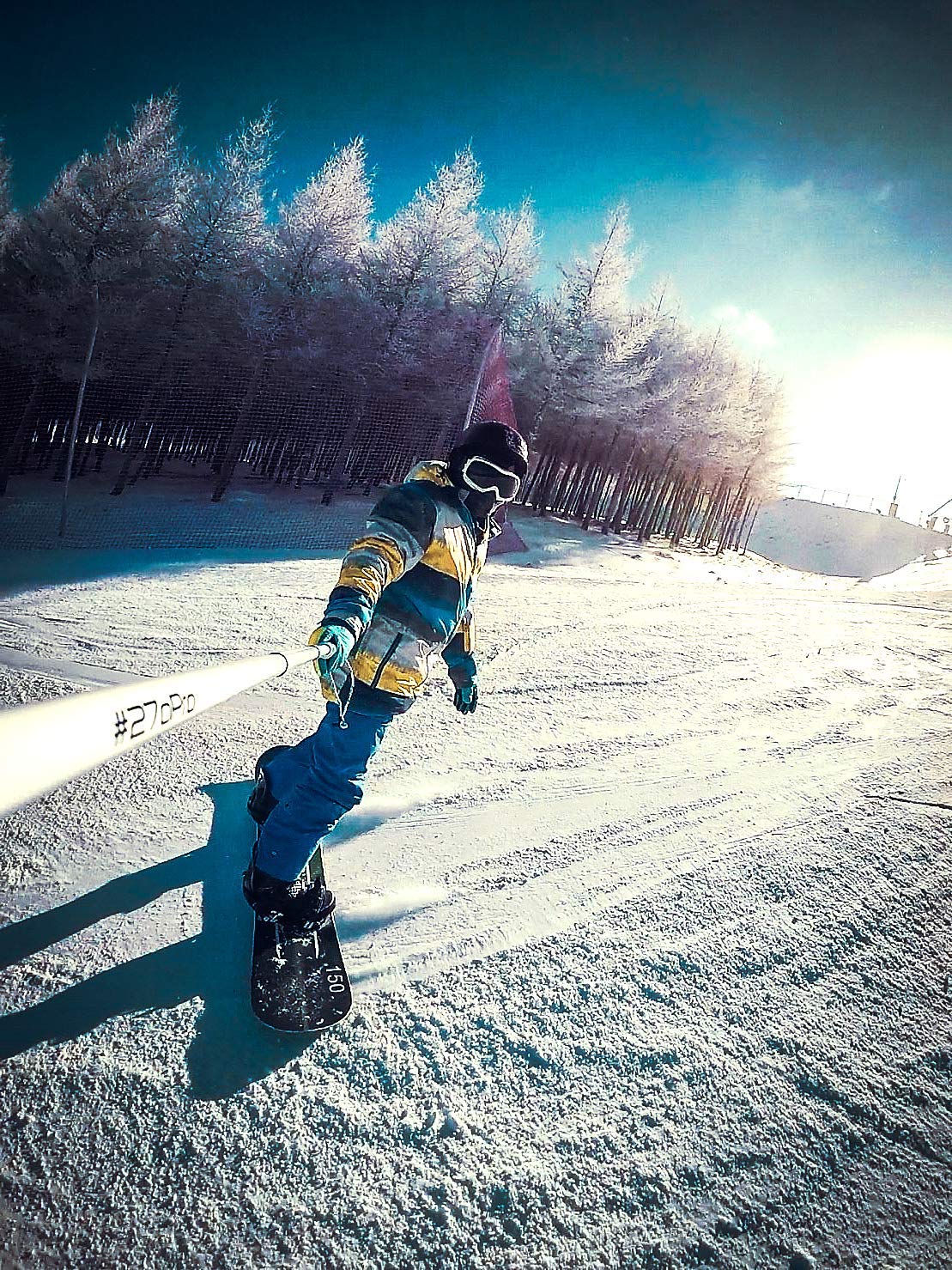 #270Pro | The Longest Selfie Stick (8.8Ft), 99% Carbon Fiber, Invisible Selfie Stick, Lightweight, Highly Portable, For Gopro /