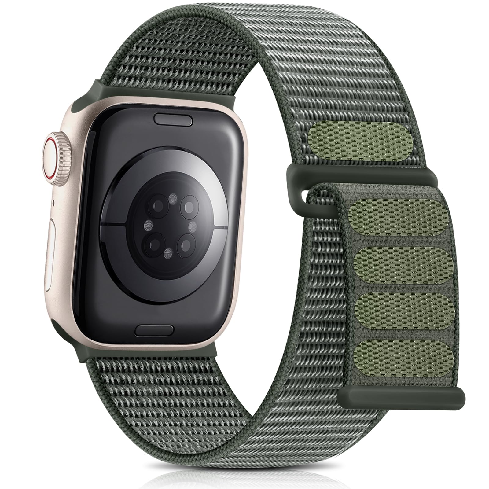 Nylon Sport Bands Compatible With Apple Watch Band 40Mm 41Mm 38Mm 42Mm 46Mm 44Mm 45Mm 49Mm Women Men, Adjustable Braided Stretch