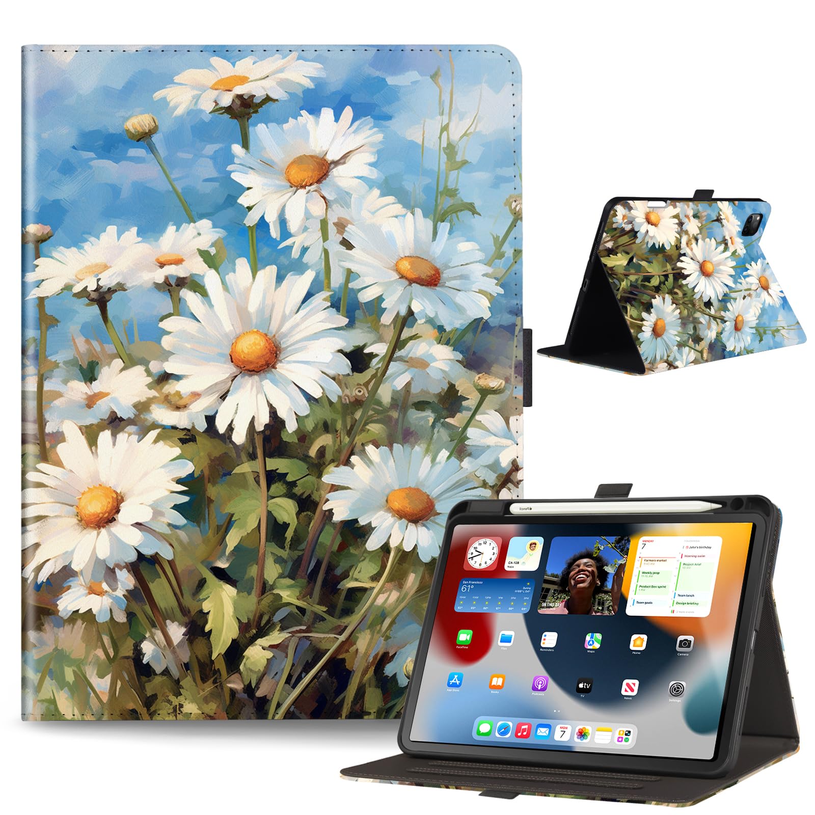 Anpredo Case For Ipad Pro 11 Inch With Pencil Holder, Auto Wake/Sleep, Magnetic Clasp, Cover For Ipad Pro 11 1St/2Nd/3Rd/4Th Gen