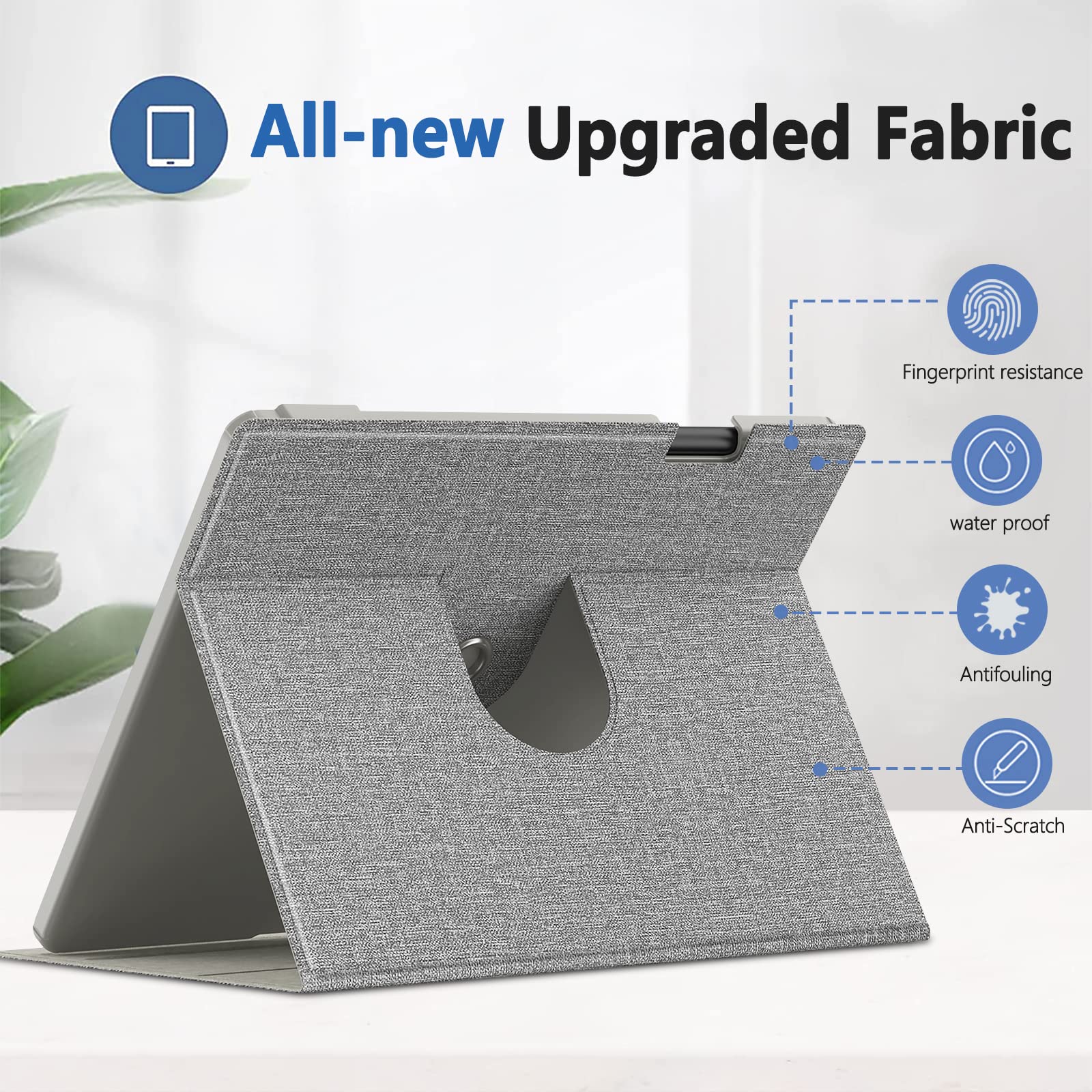 E Net Case Case For Kindle Scribe 10.2 Inch 2022 Released, Multi Viewing Adjustable 360 Degree Rotating Stand Cover For Kindle S