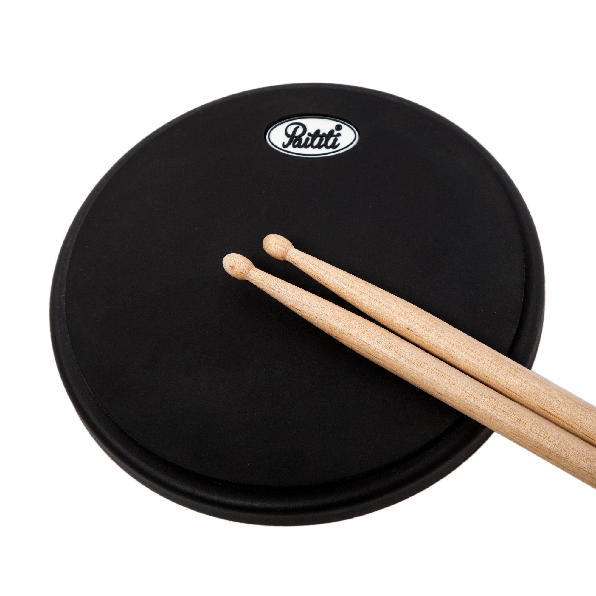 Paititi 8 Inch Practice Drum Pad With Adjustable Stand & Carrying Bag (With 7A Sticks)