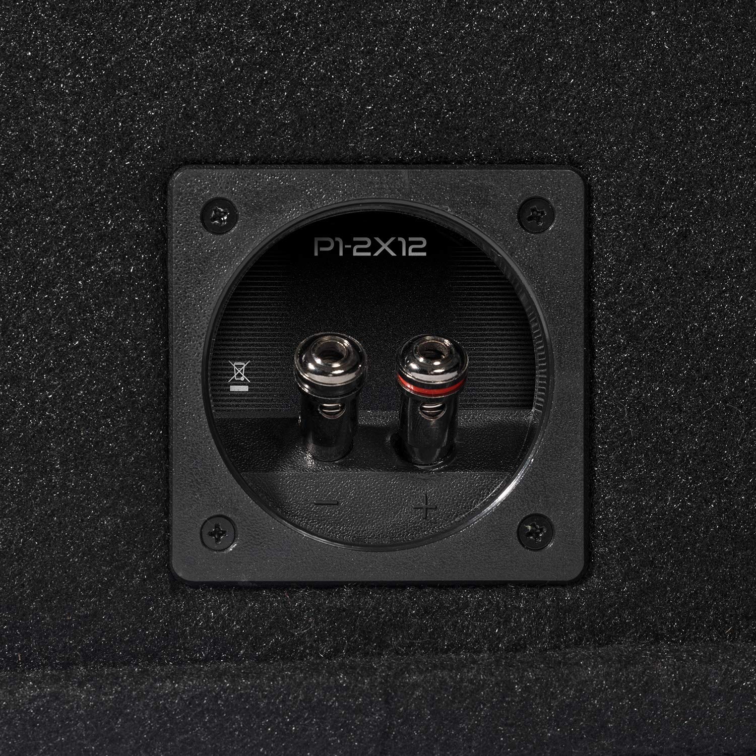 Rockford Fosgate Punch P1 2X12 Dual P1 12' Loaded Subwoofer Enclosure Ported