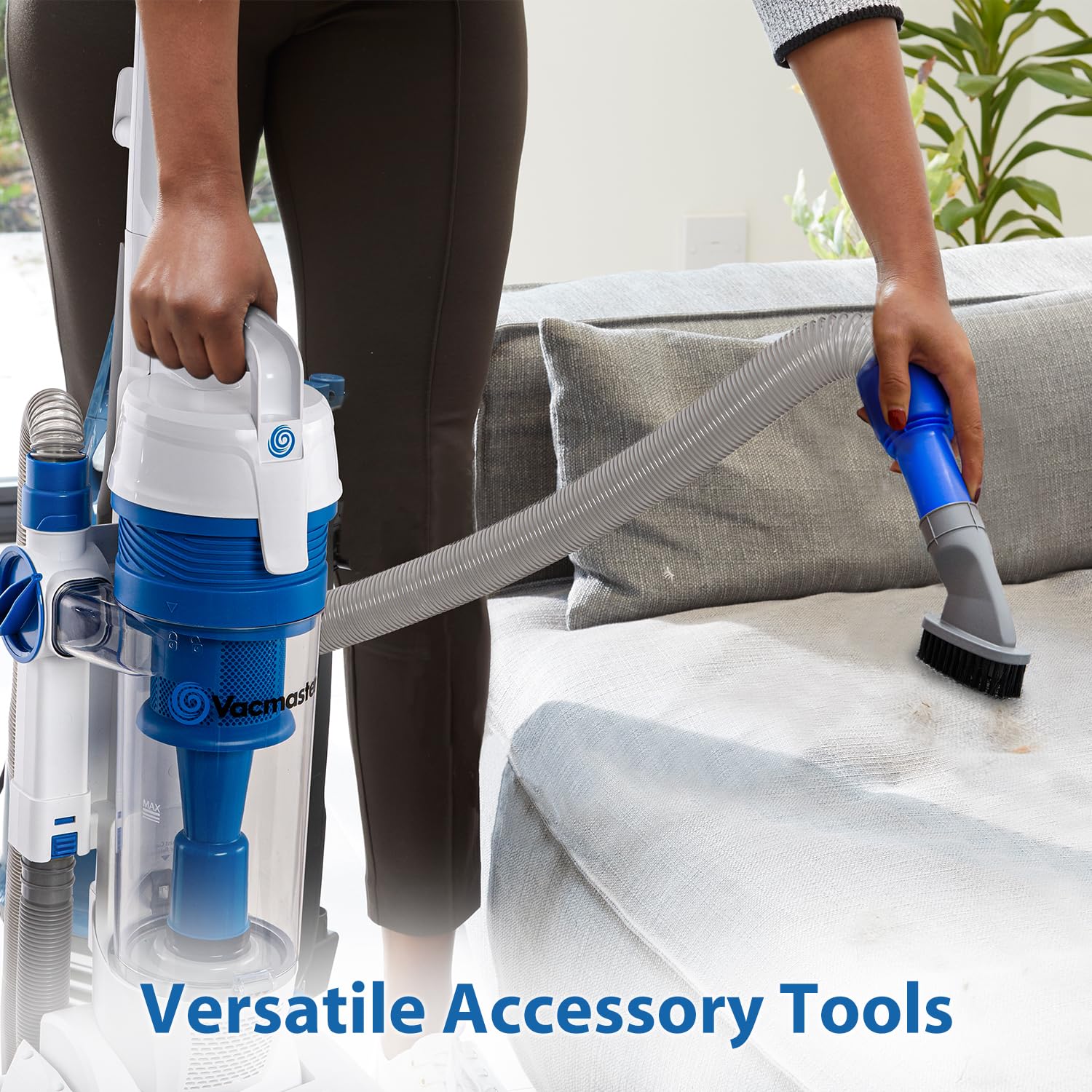 Vacmaster Upright Vacuum Cleaner Power Suction Bagless Vacuum Cleaner Portable Floor Cleaner With 20Ft Cord & 13    Cleaning Pat