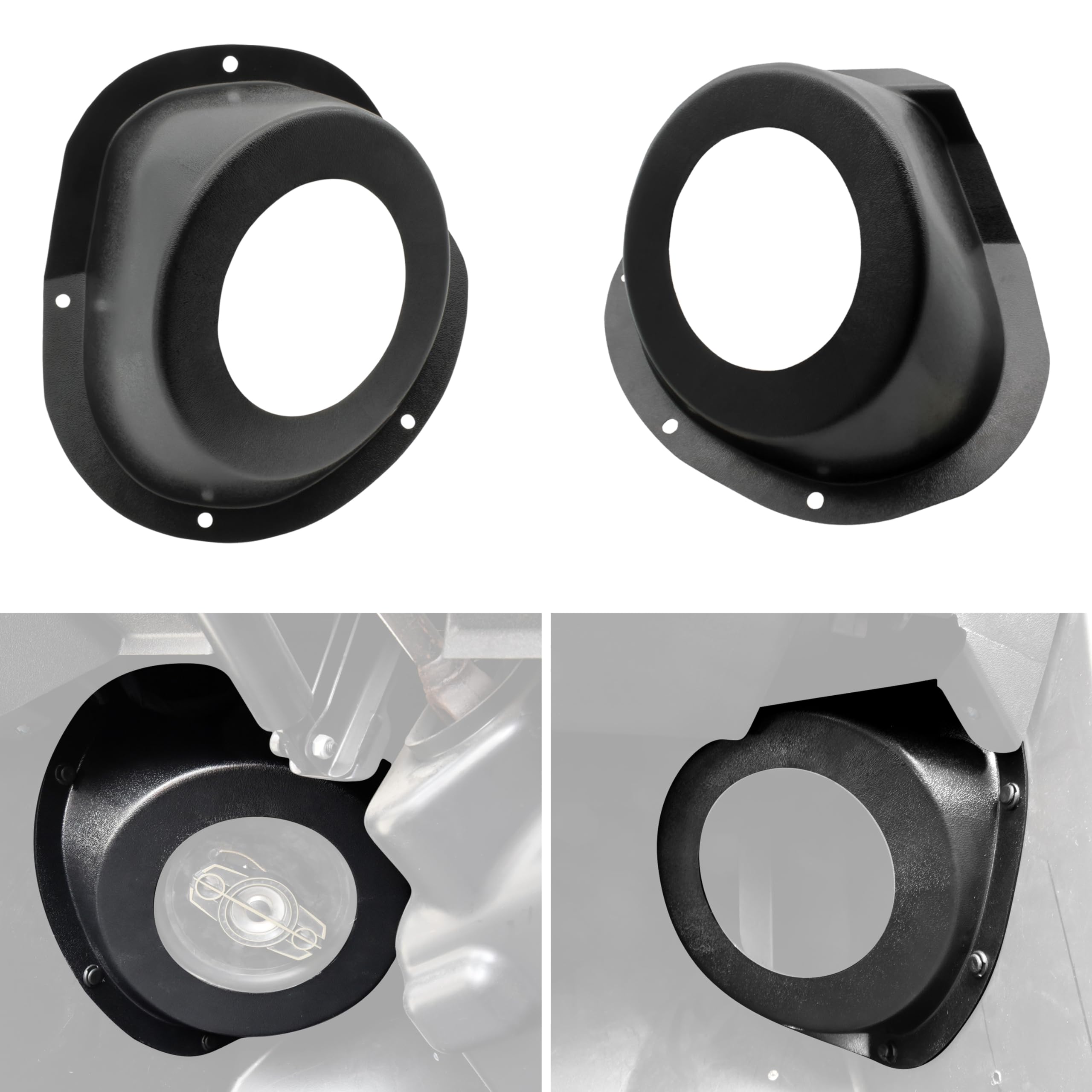 Utv Under Dash Kick Pod Brackets, Sautvs 6.5'' Speaker Mount Front Kick Panels For Polaris General 1000 Eps Accessories (2Pcs)