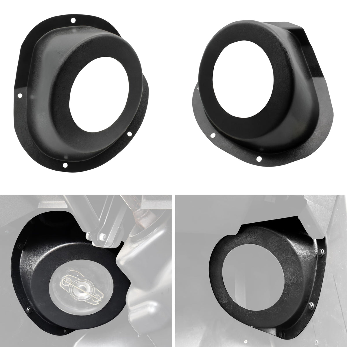Utv Under Dash Kick Pod Brackets, Sautvs 6.5'' Speaker Mount Front Kick Panels For Polaris General 1000 Eps Accessories (2Pcs)