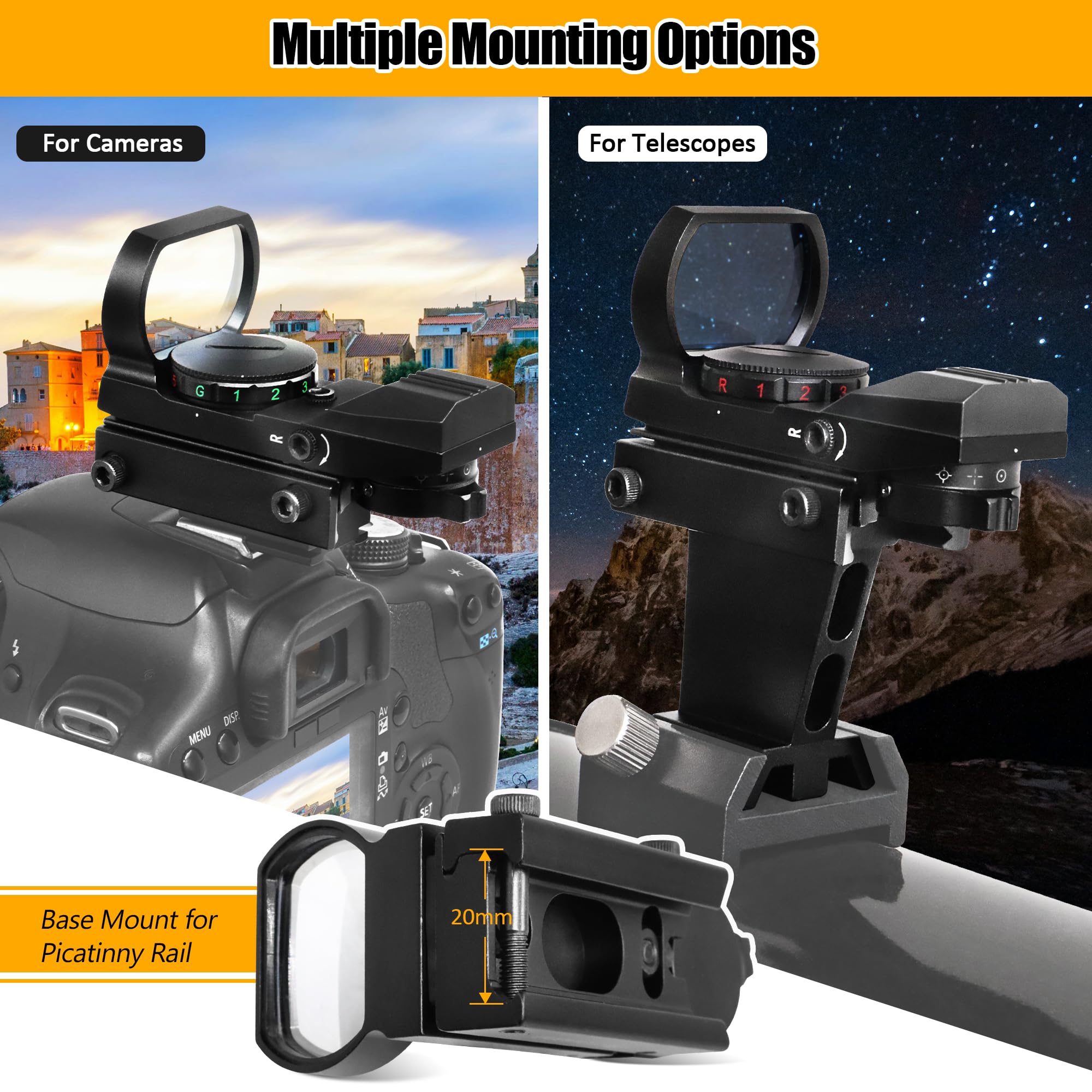 Astromania Finder Deluxe Telescope Reflex Sight   All Metal For Prolonged Use