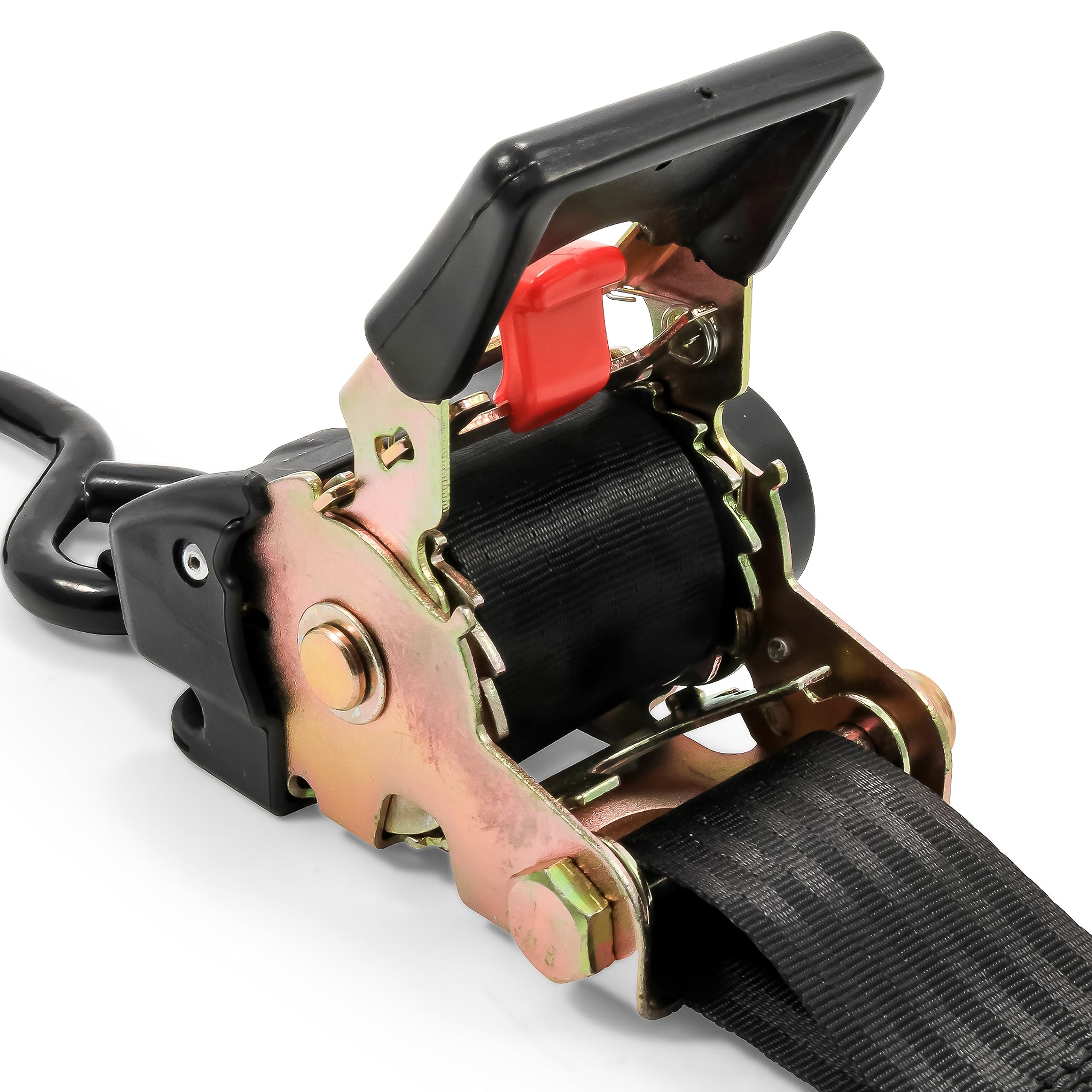 Camco Retractable Transom Tie Down Straps | Break Strength Of 3,330Lbs And Safe Working Load Of 1,100Lb | 2-Pack, Durable Polyes,WBIASB01M5AJ9K5