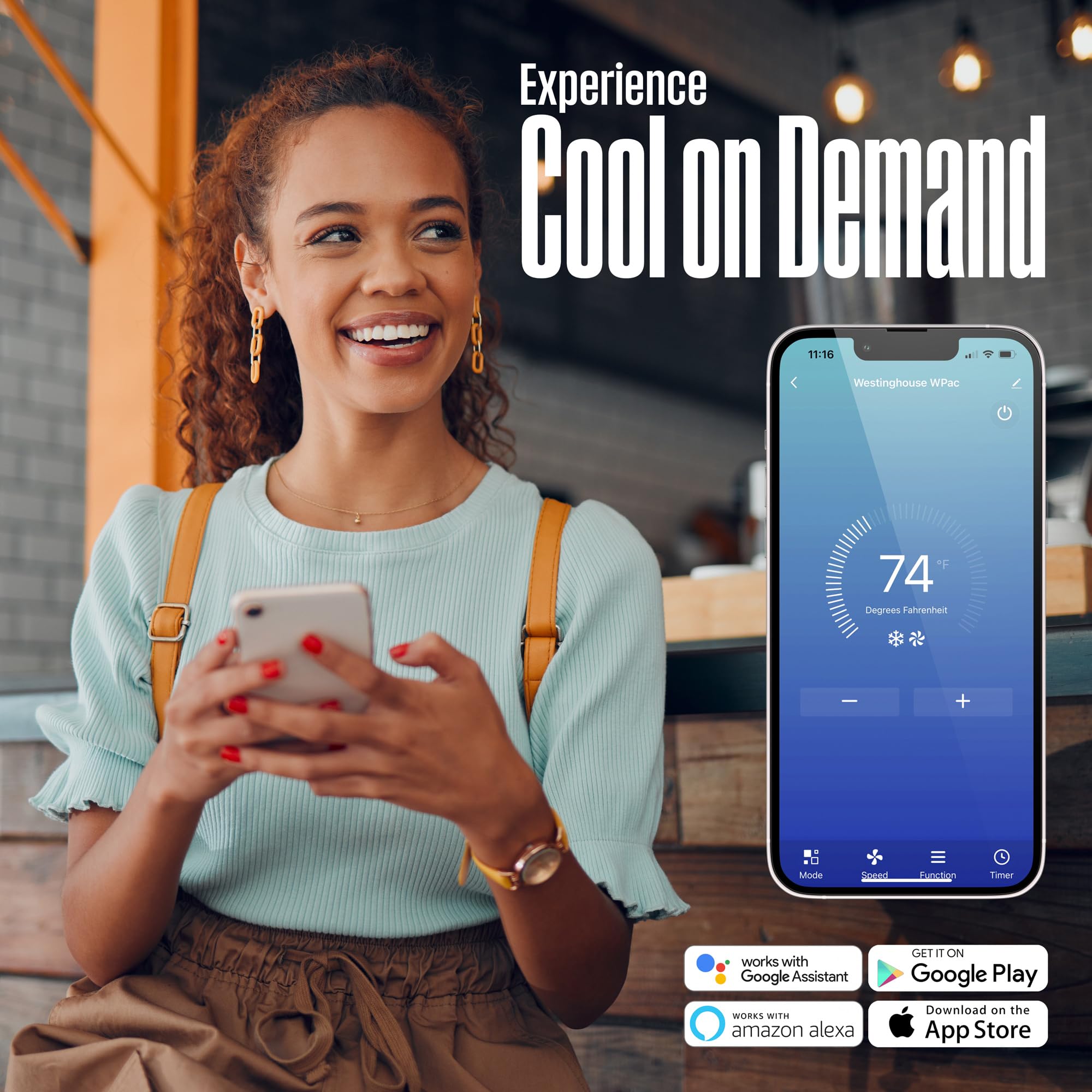 Westinghouse 14,000 Btu Air Conditioner Portable For Rooms Up To 700 Square Feet, Portable Ac With Home Dehumidifier, Smart App,