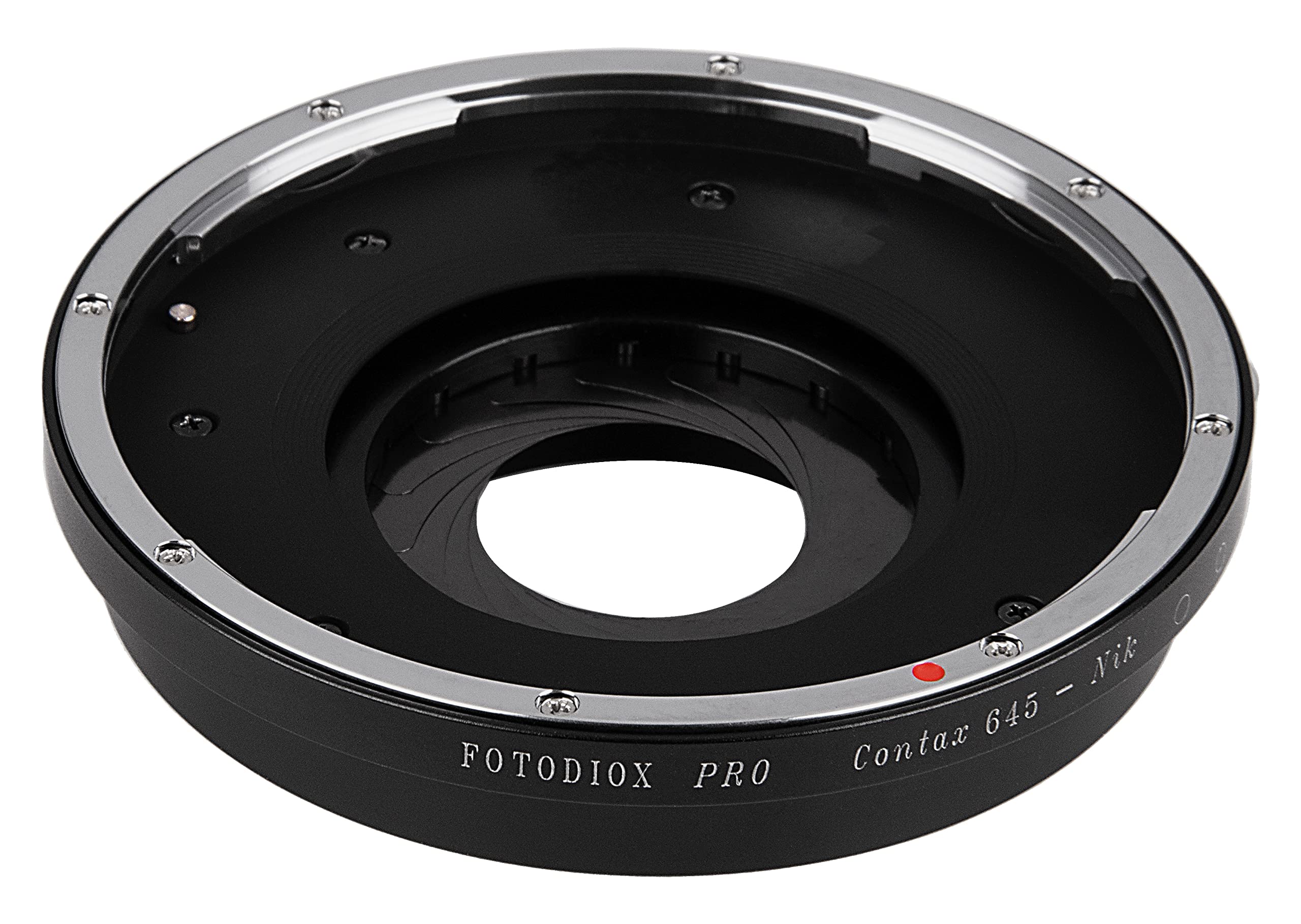 Fotodiox Pro Iris Lens Mount Adapter Compatible With Contax 645 Lenses To Nikon F-Mount Cameras
