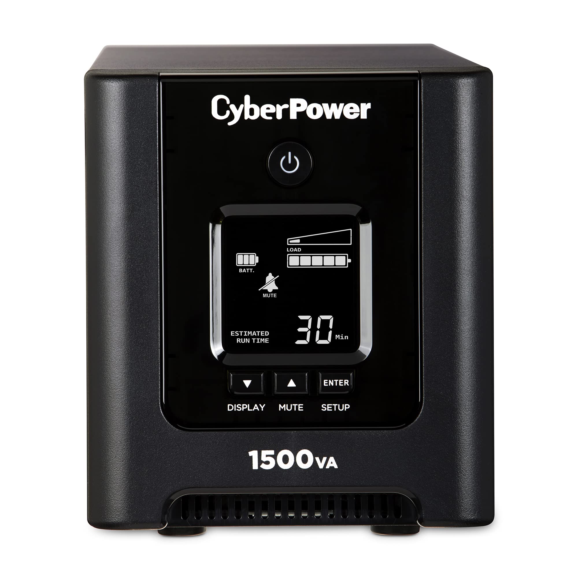 Cyberpower Or1500Pfclcd Pfc Sinewave Ups System, 1500Va/1050W, 8 Outlets, Avr, Mini Tower