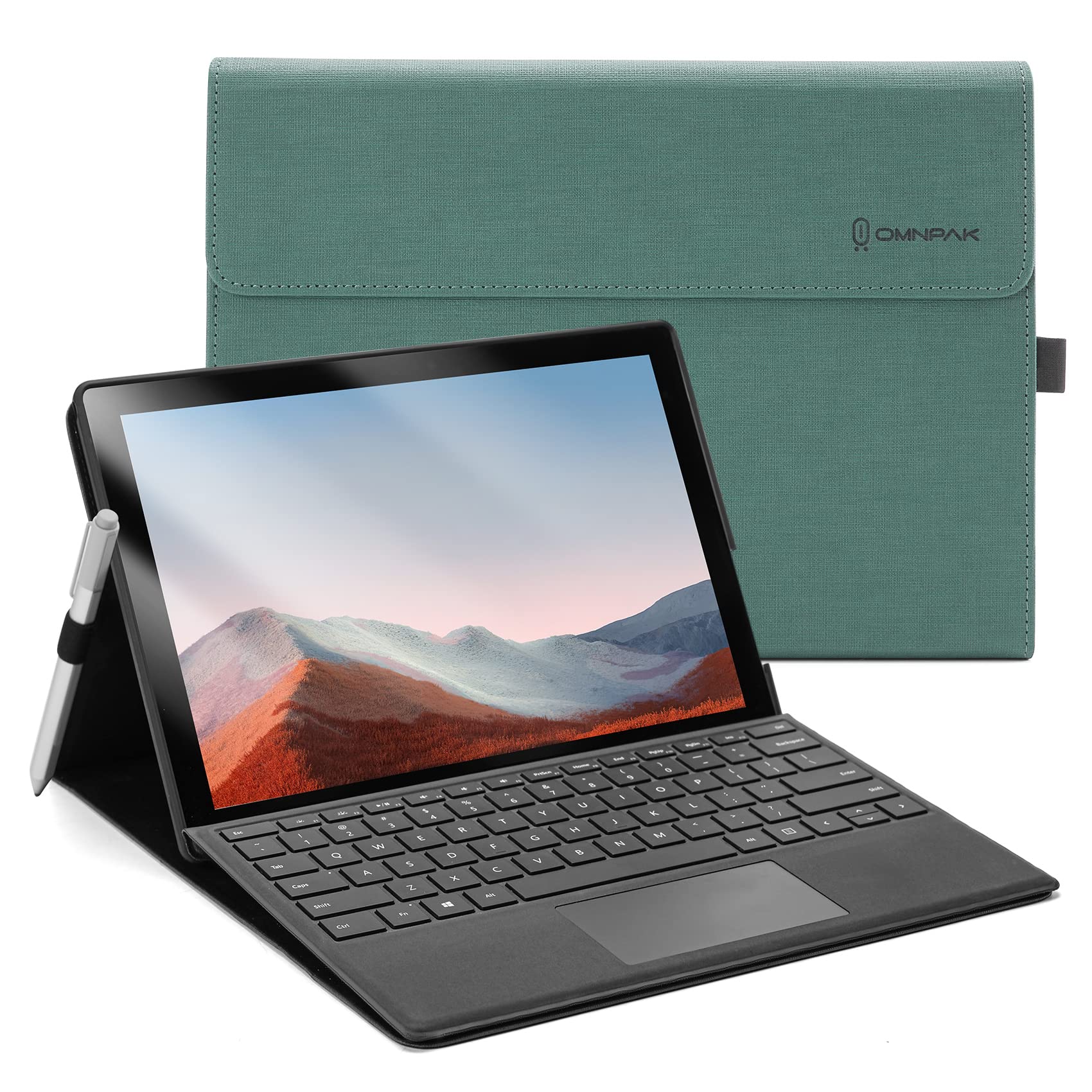 Omnpak Case for Microsoft Surface Pro 7+ (2021)/Surface Pro 7(2019)/Surface Pro 6(2018)/Surface Pro 5(2017)/Surface Pro 4, Adjus