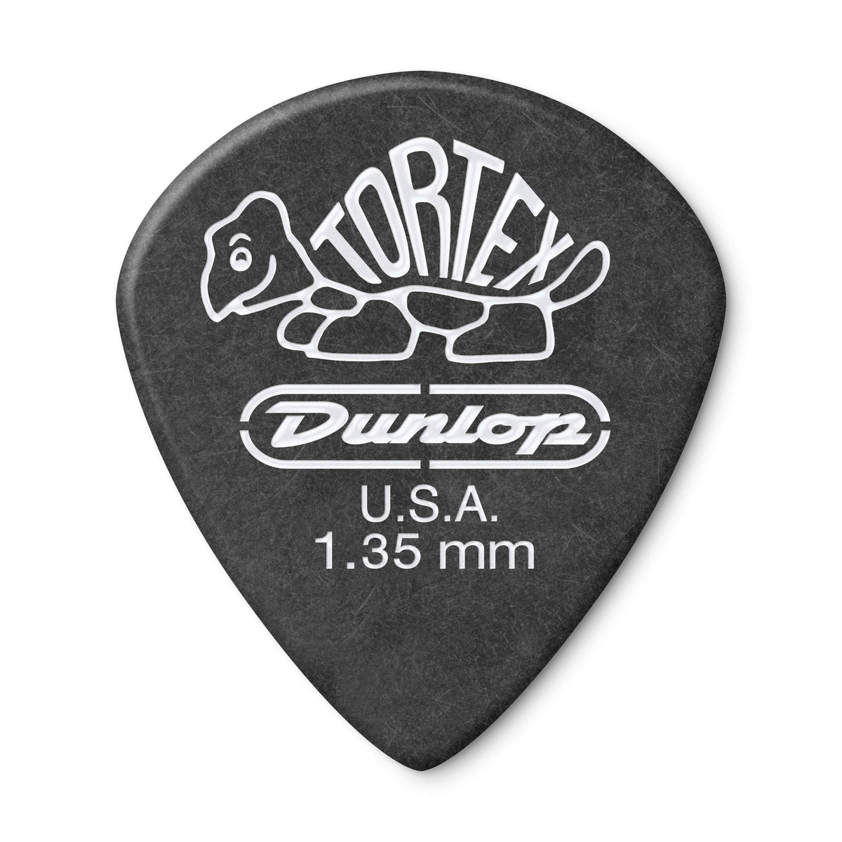 Dunlop 482P1.35 Tortex� Pitch Black Jazz Iii, 1.35Mm, 12/Player'S Pack